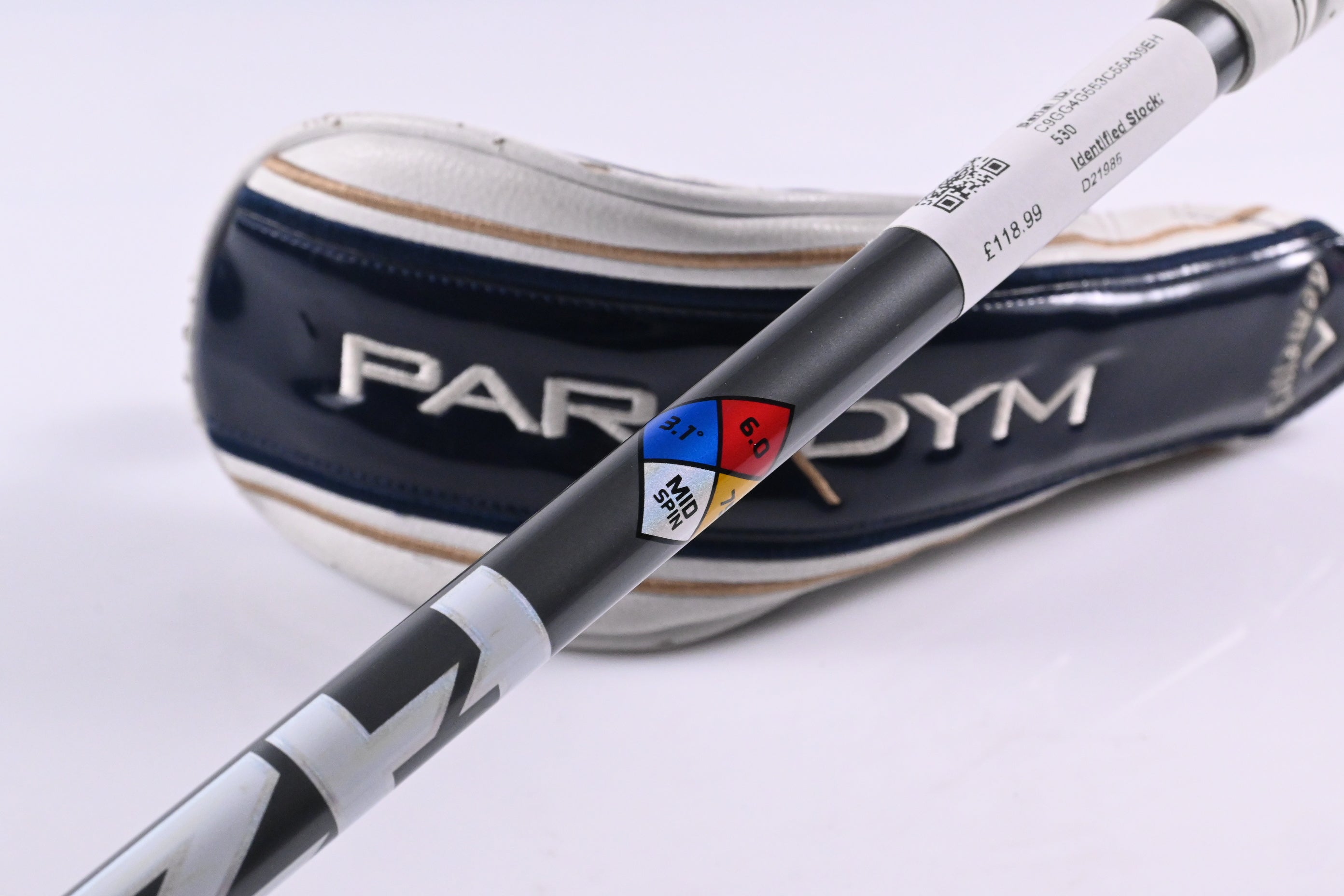 Callaway Paradym #3 Hybrid / 18 Degree / Stiff Flex HZRDUS Silver 75 Shaft