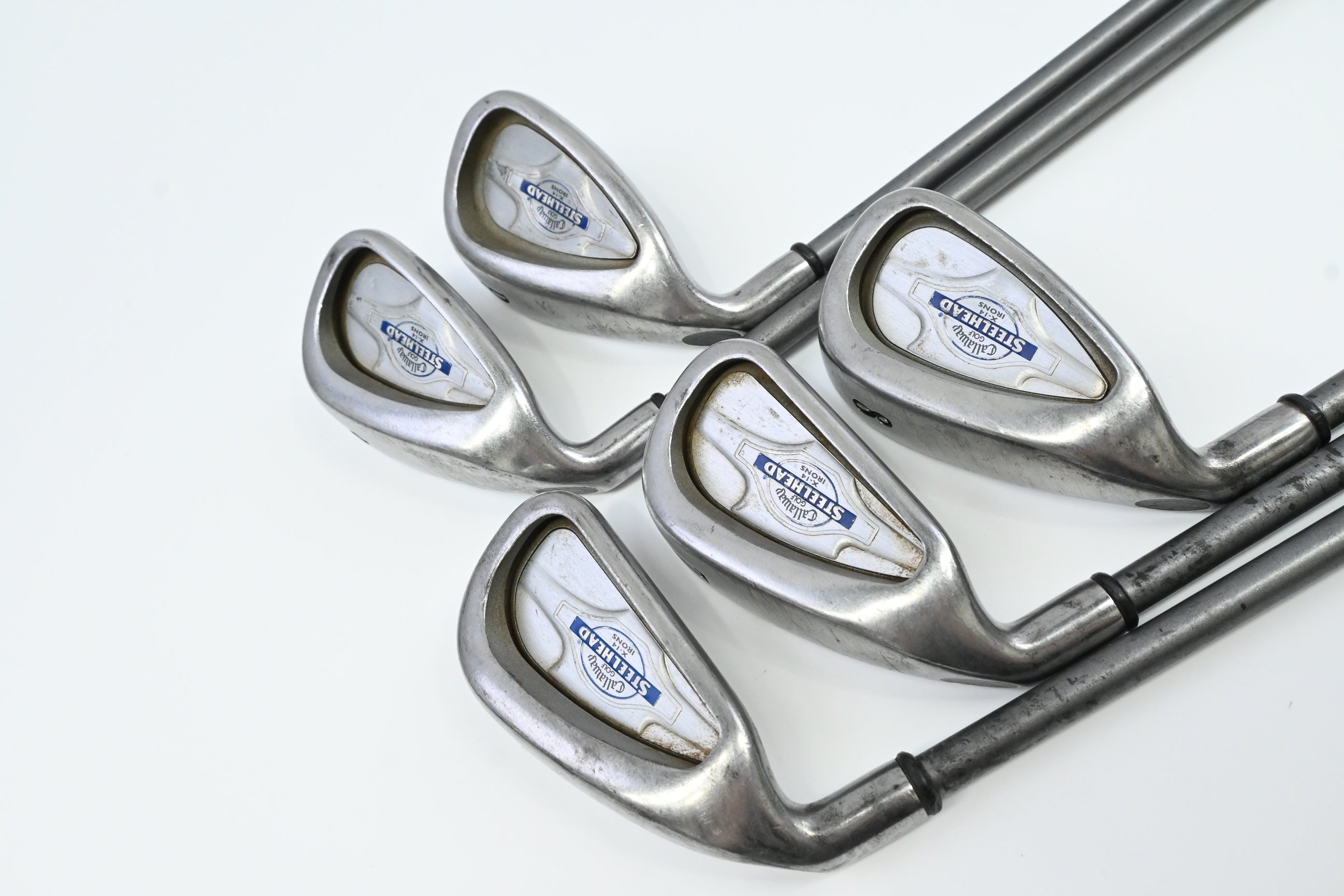 Left Hand Callaway X-14 Irons / 6-PW / Firm Flex Callaway Steelhead X-14 Shaft