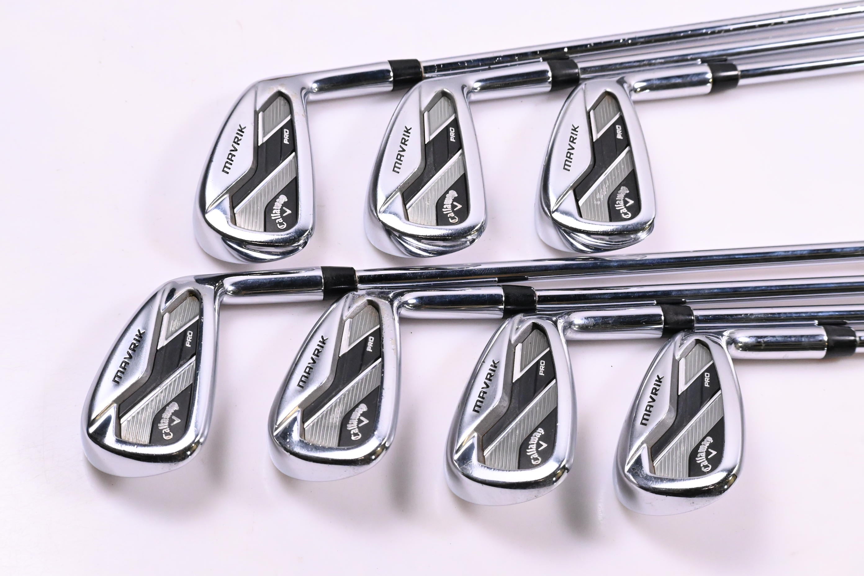 Callaway Mavrik Pro Irons / 4-PW / Stiff Flex Elevate 105 Shafts