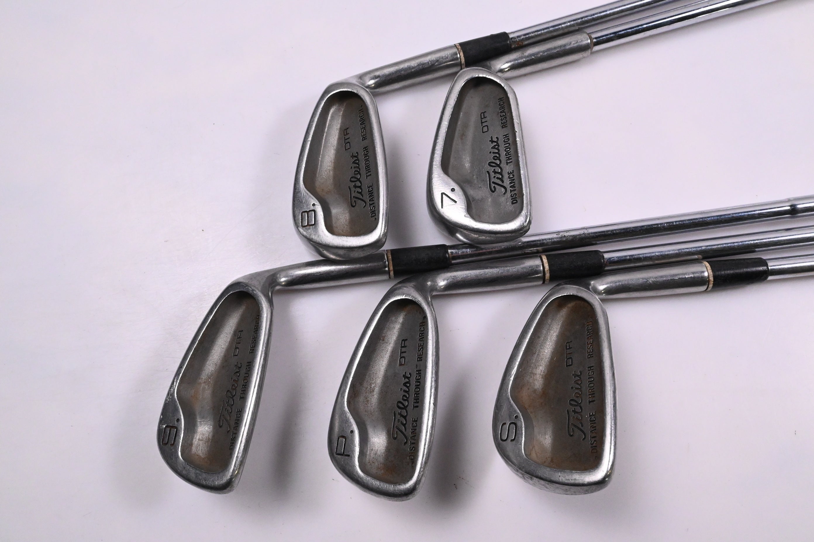 Titleist DTR Irons / 7-PW+SW / Stiff Flex Dynamic Gold Shafts