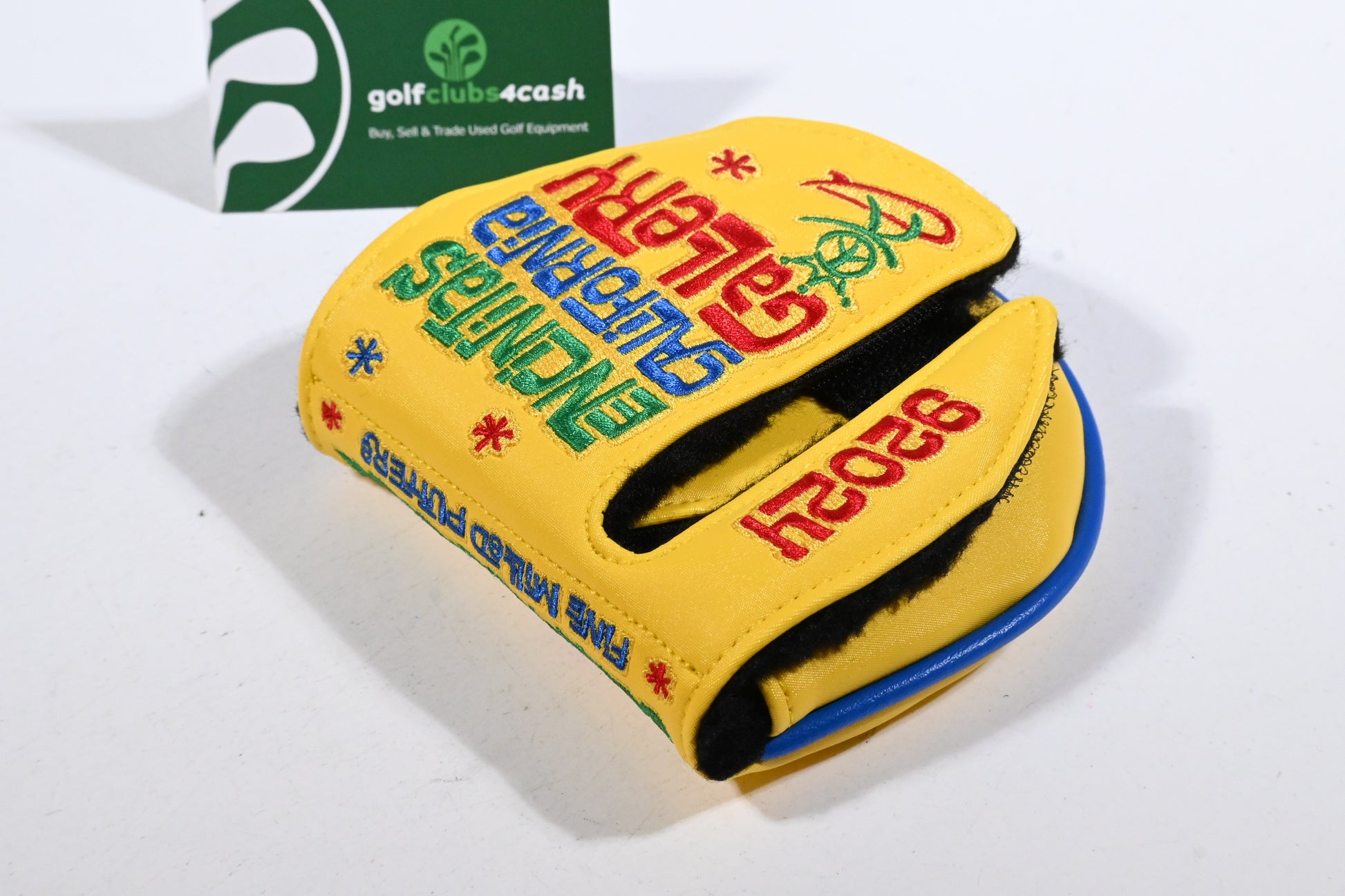 Scotty Cameron Gallery Yellow Peace Surfer Mid Round Putter Cover / Mallet