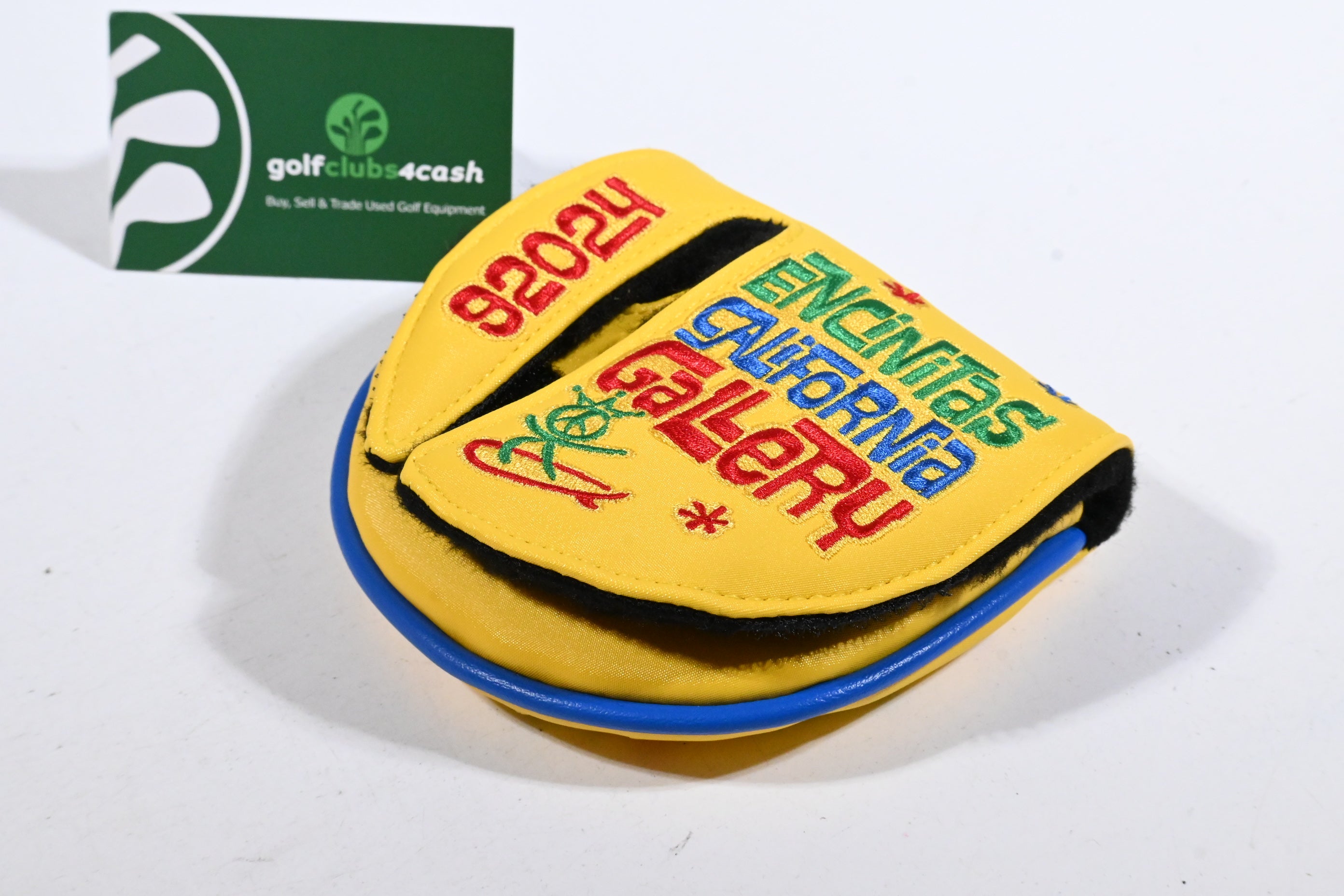 Scotty Cameron Gallery Yellow Peace Surfer Mid Round Putter Cover / Mallet