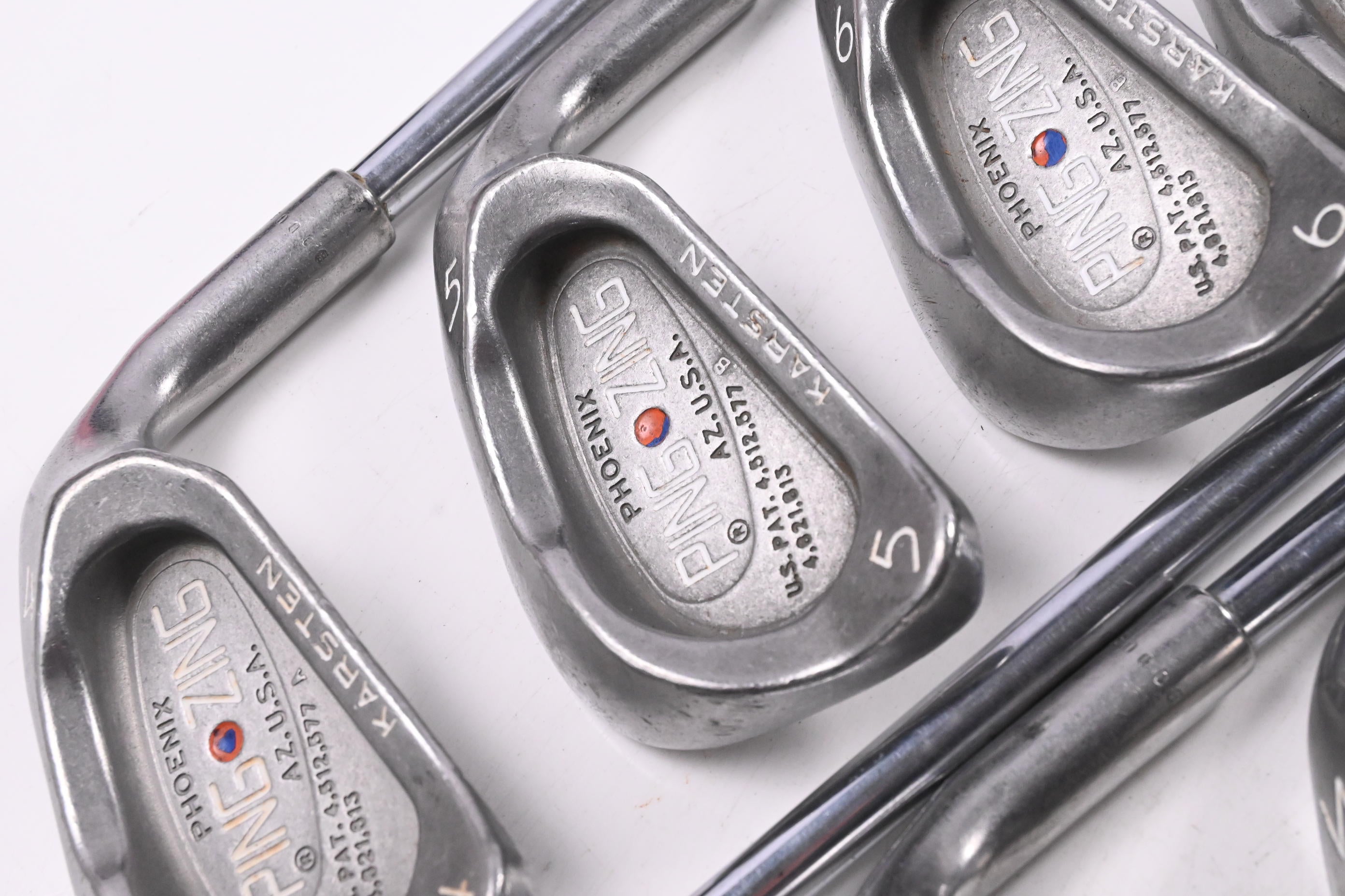 Ping Zing Irons / 4-PW+SW / Orange Dot / Stiff Flex Ping JZ Red Shafts