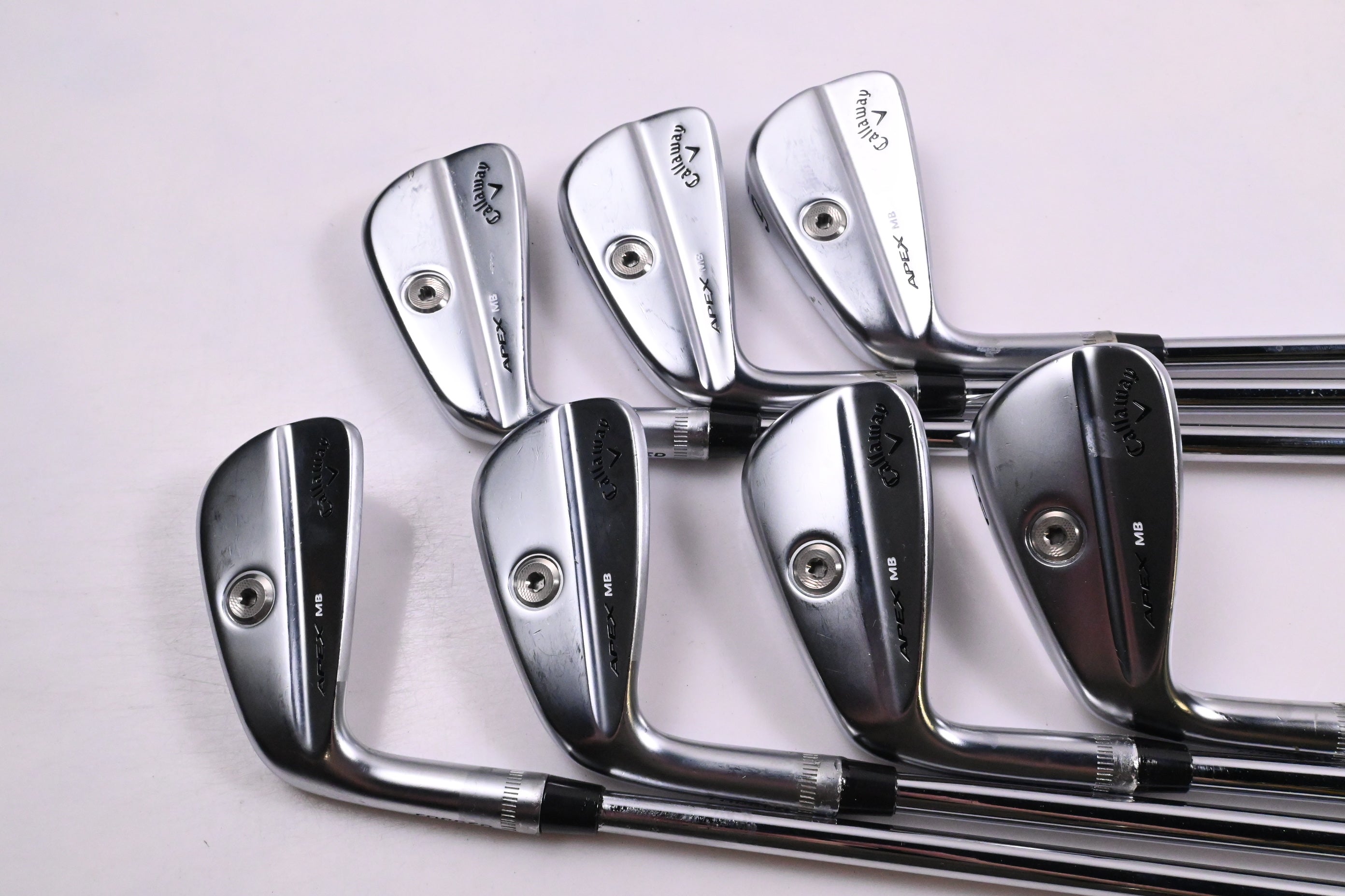 Left Hand Callaway Apex MB 21 Irons / 4-PW / Stiff Flex N.S.Pro Modus³ Tour 105