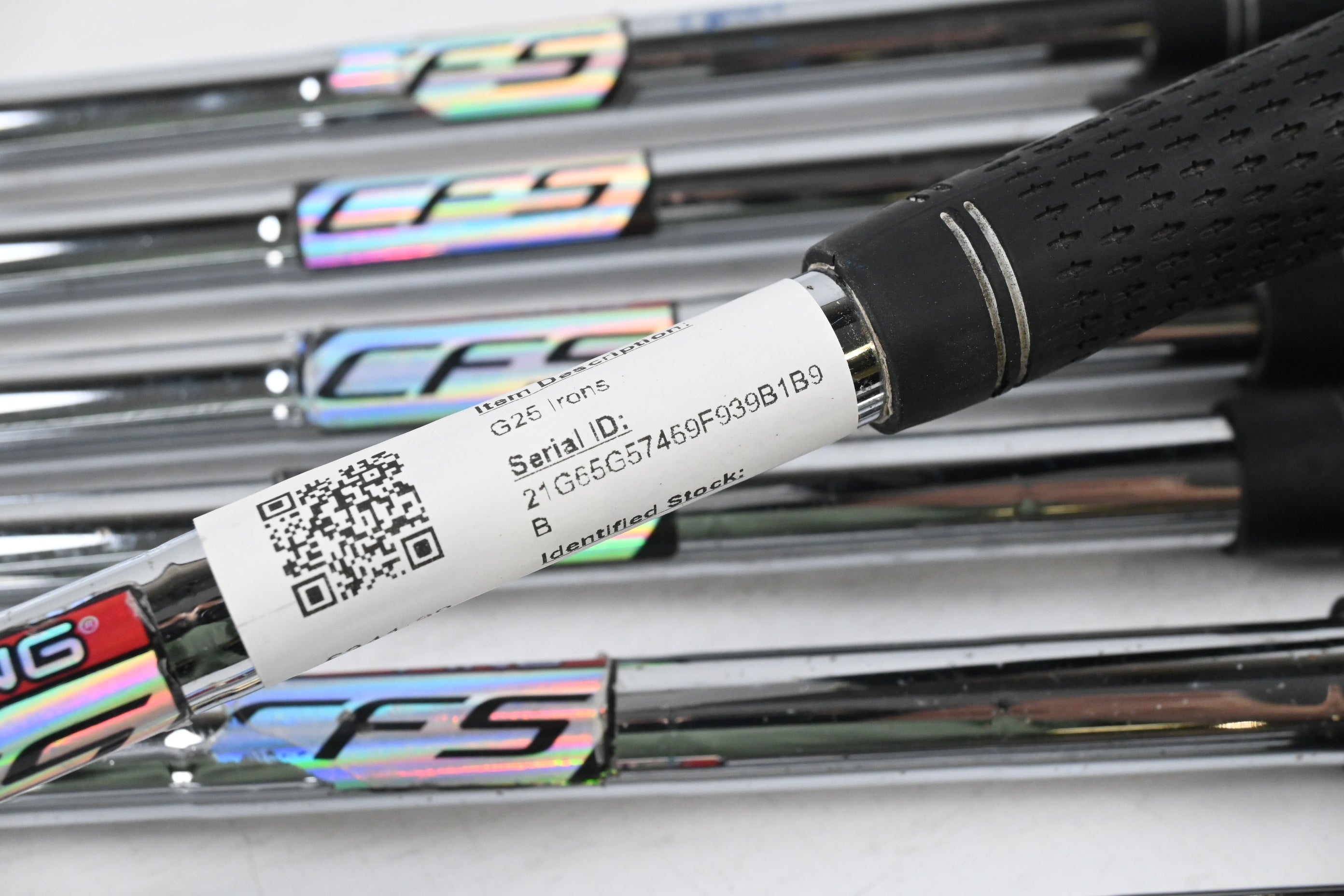 Ping G25 Irons / 4-PW+SW / White Dot / Stiff Flex Ping CFS Steel Shafts