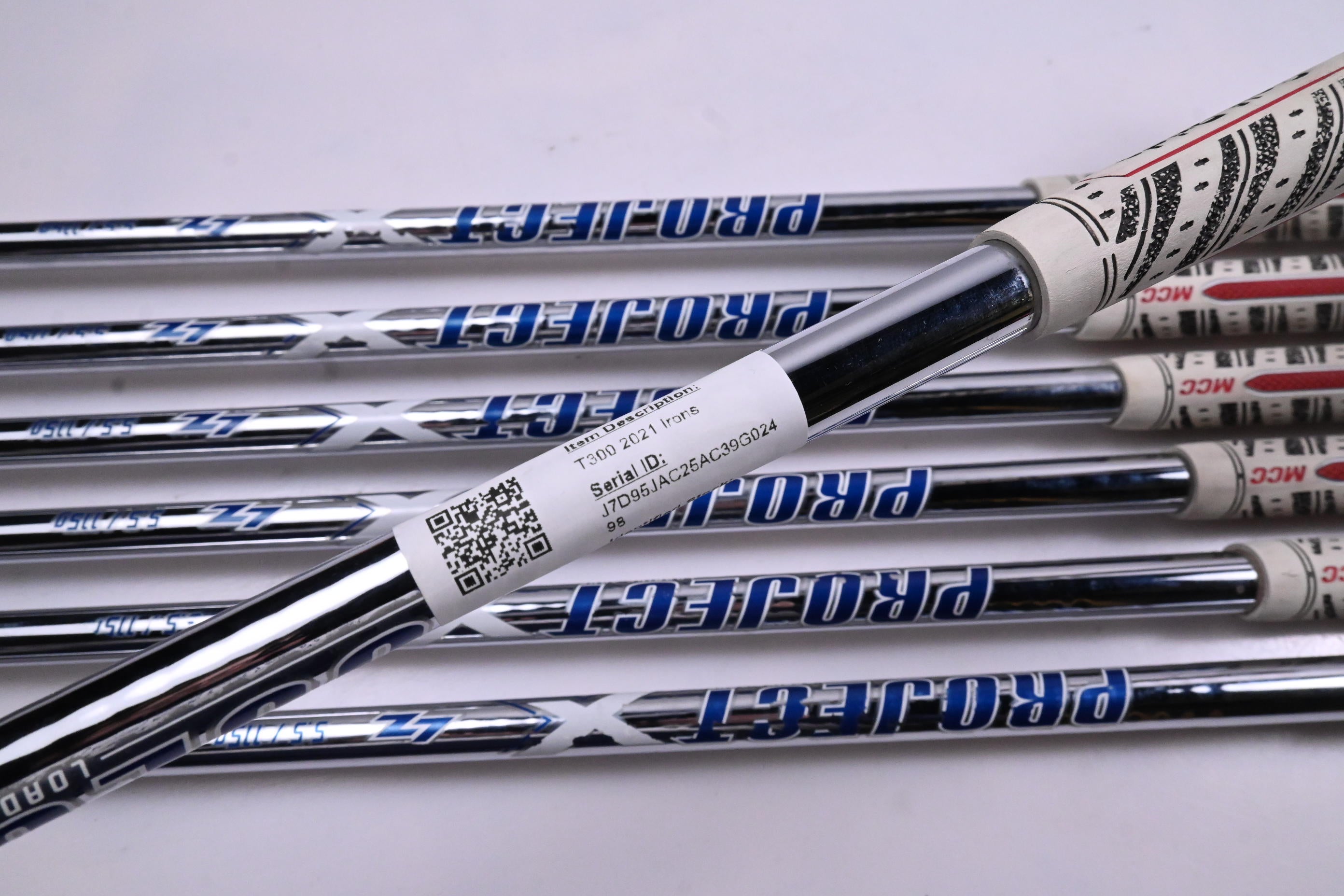 Titleist T300 2021 Irons / 5-PW+48° / Regular Flex Project X LZ 115 Shafts