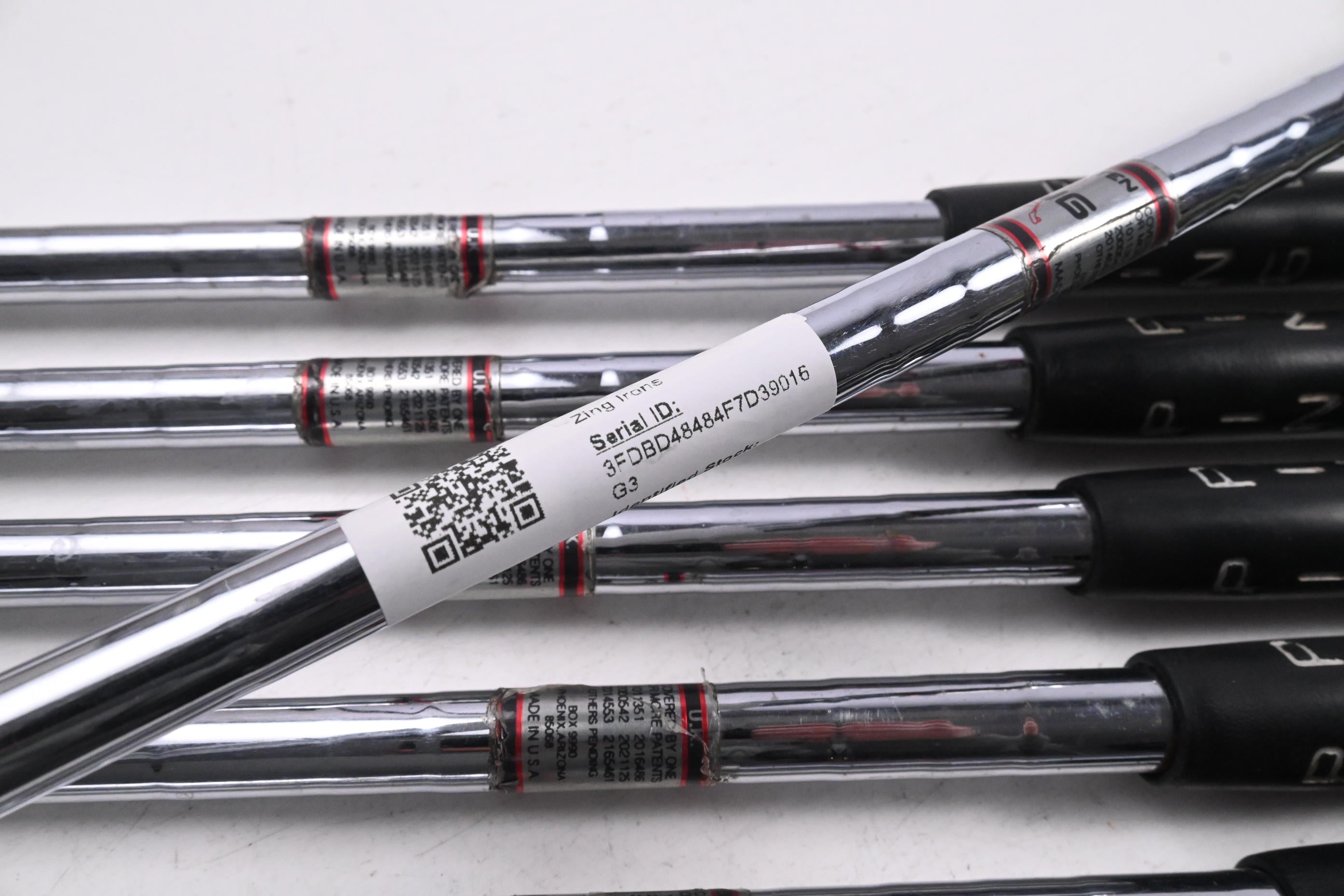 Ping Zing Irons / 4-PW+SW / Orange Dot / Stiff Flex Ping JZ Red Shafts