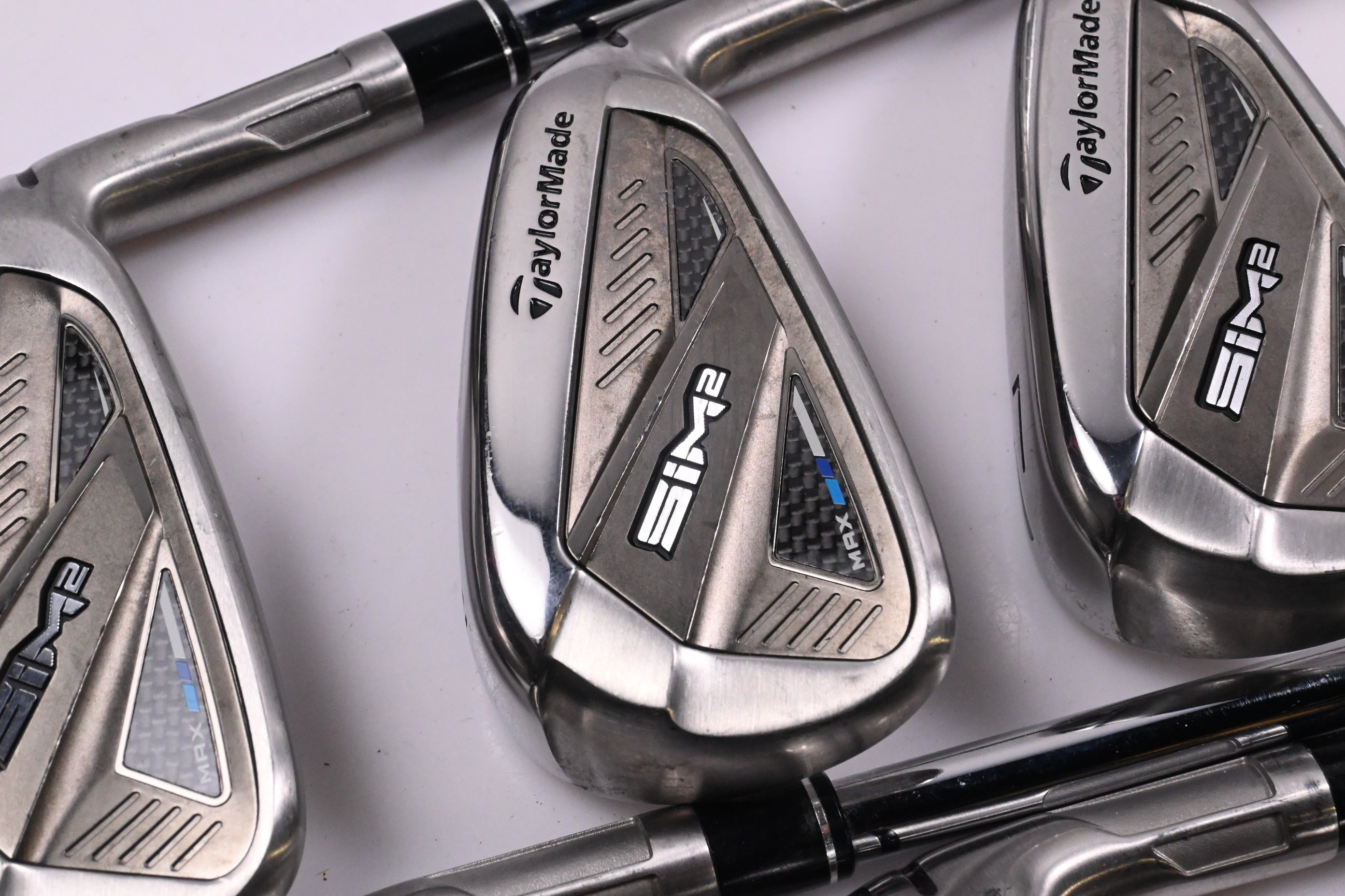 Taylormade SIM2 Max Irons / 5-PW / Stiff Flex KBS MAX MT 85 Shafts
