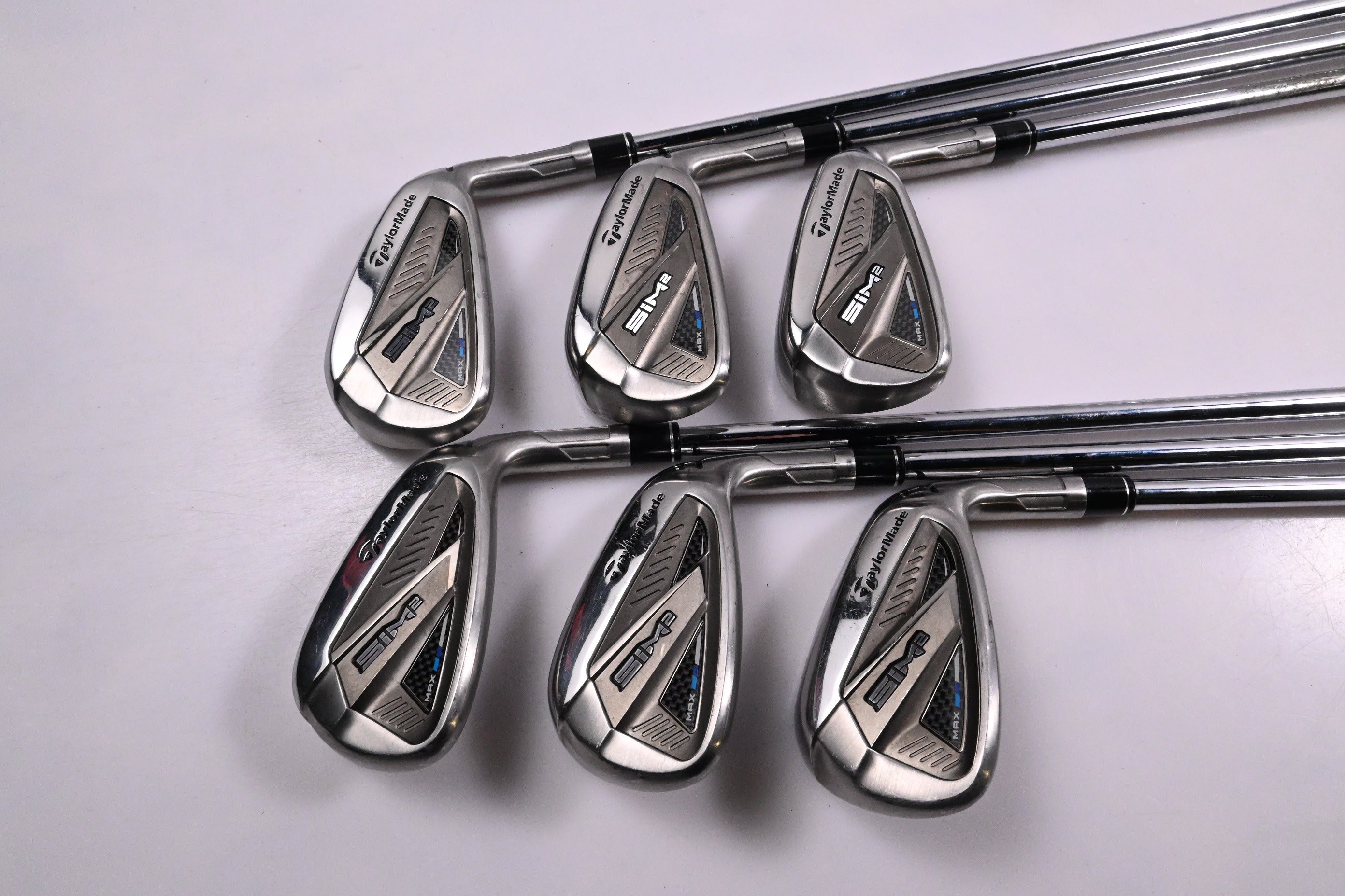 Taylormade SIM2 Max Irons / 5-PW / Stiff Flex KBS MAX MT 85 Shafts