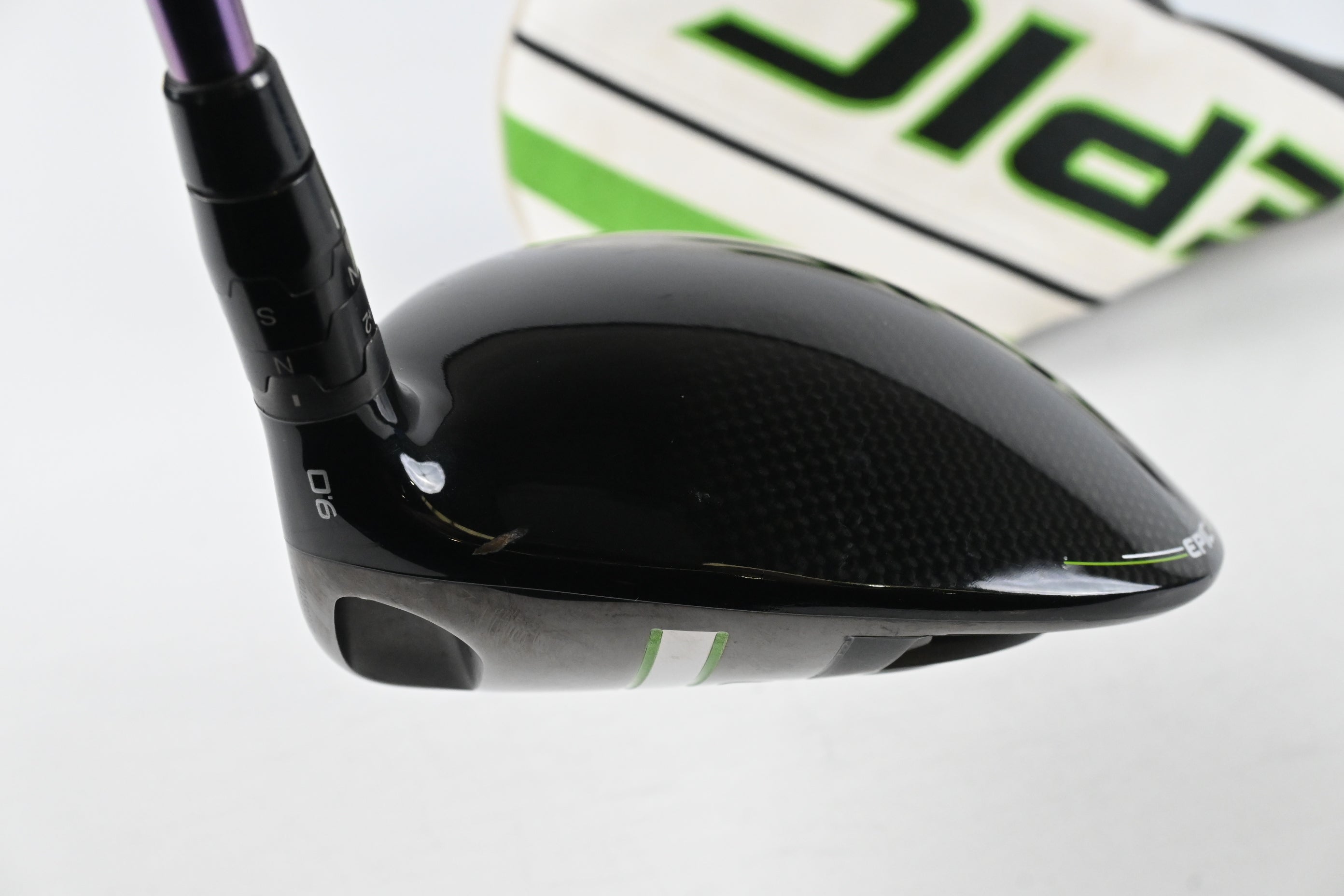 Callaway Epic Max Driver / 9 Degree / Stiff Flex Hzrdus Smoke Small batch Hulk 70