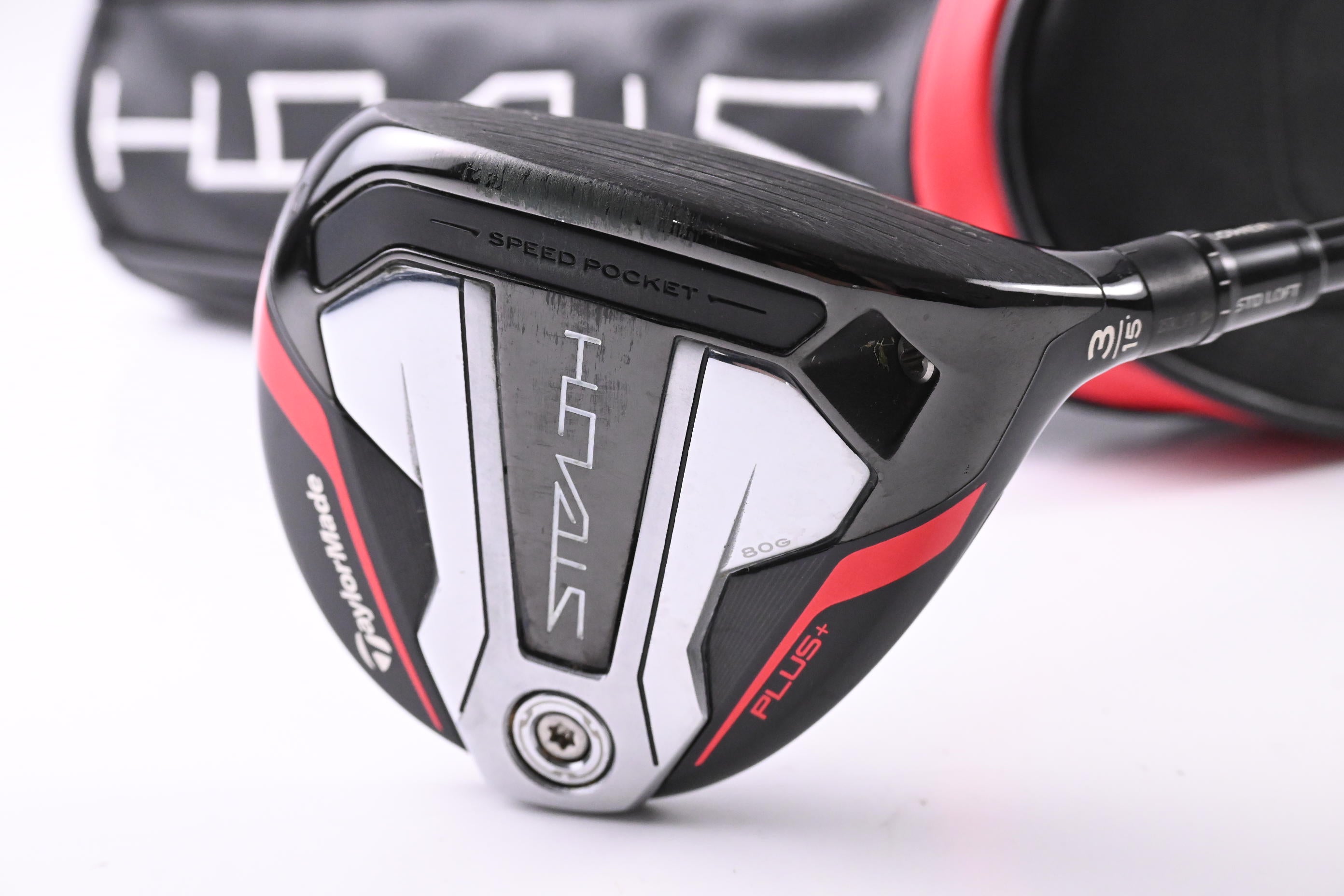 Taylormade Stealth Plus #3 Wood / 15 Degree / Stiff Flex HZRDUS Smoke RDX Red 75