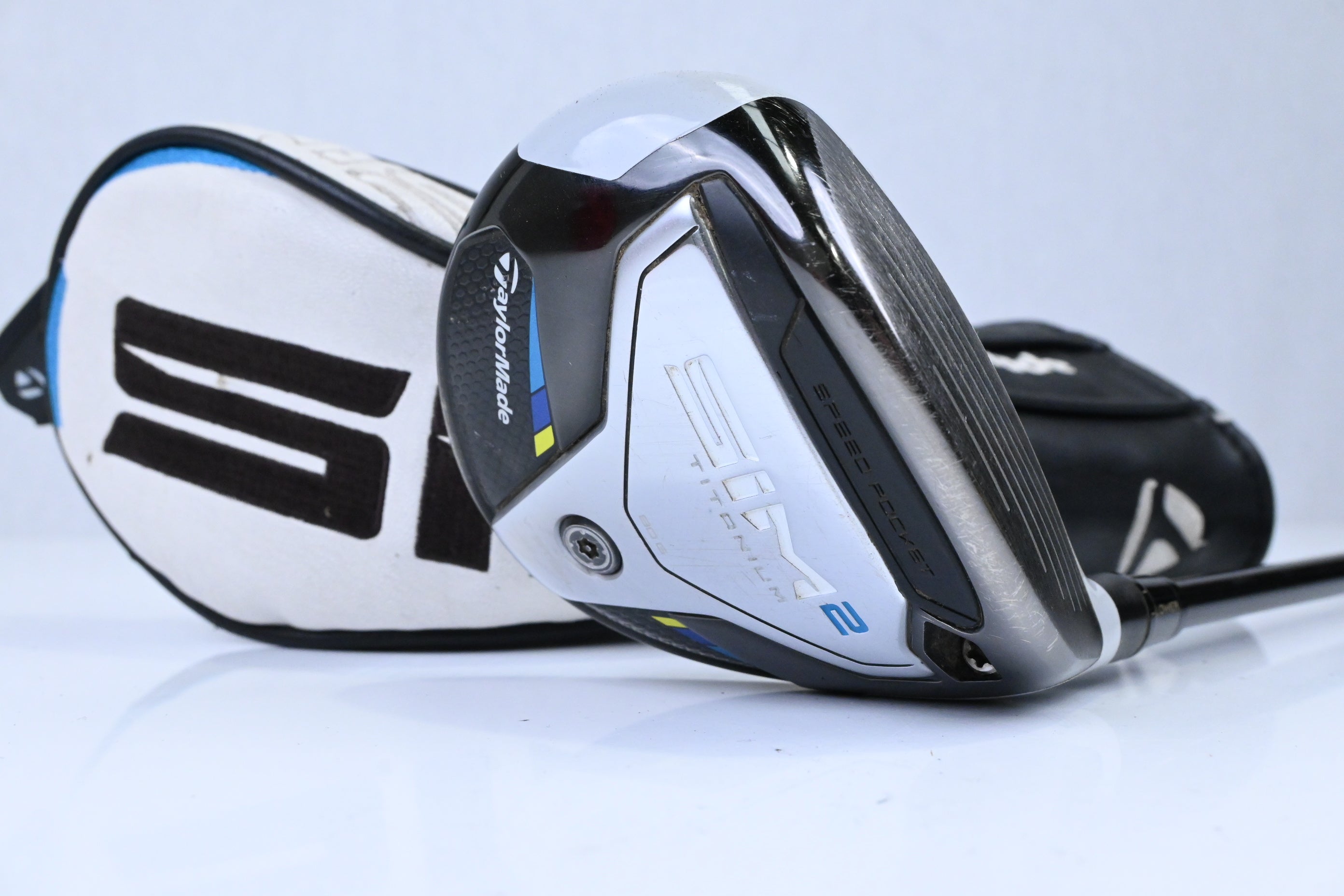 Taylormade SIM2 Ti #3 Wood / 15 Degree / Stiff Flex Tensei AV Raw Blue 65 Shaft
