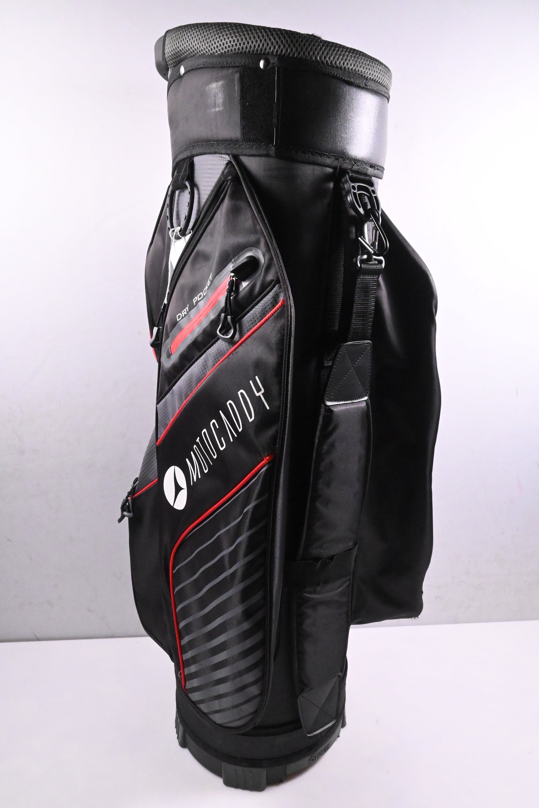 Motocaddy Lite Series Cart Bag / 14-Way Divider / Black, Grey, Red