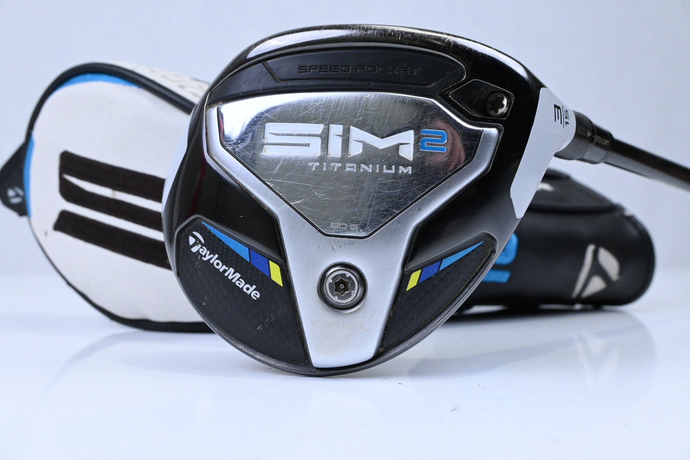 Taylormade SIM2 Ti #3 Wood / 15 Degree / Stiff Flex Tensei AV Raw Blue 65 Shaft