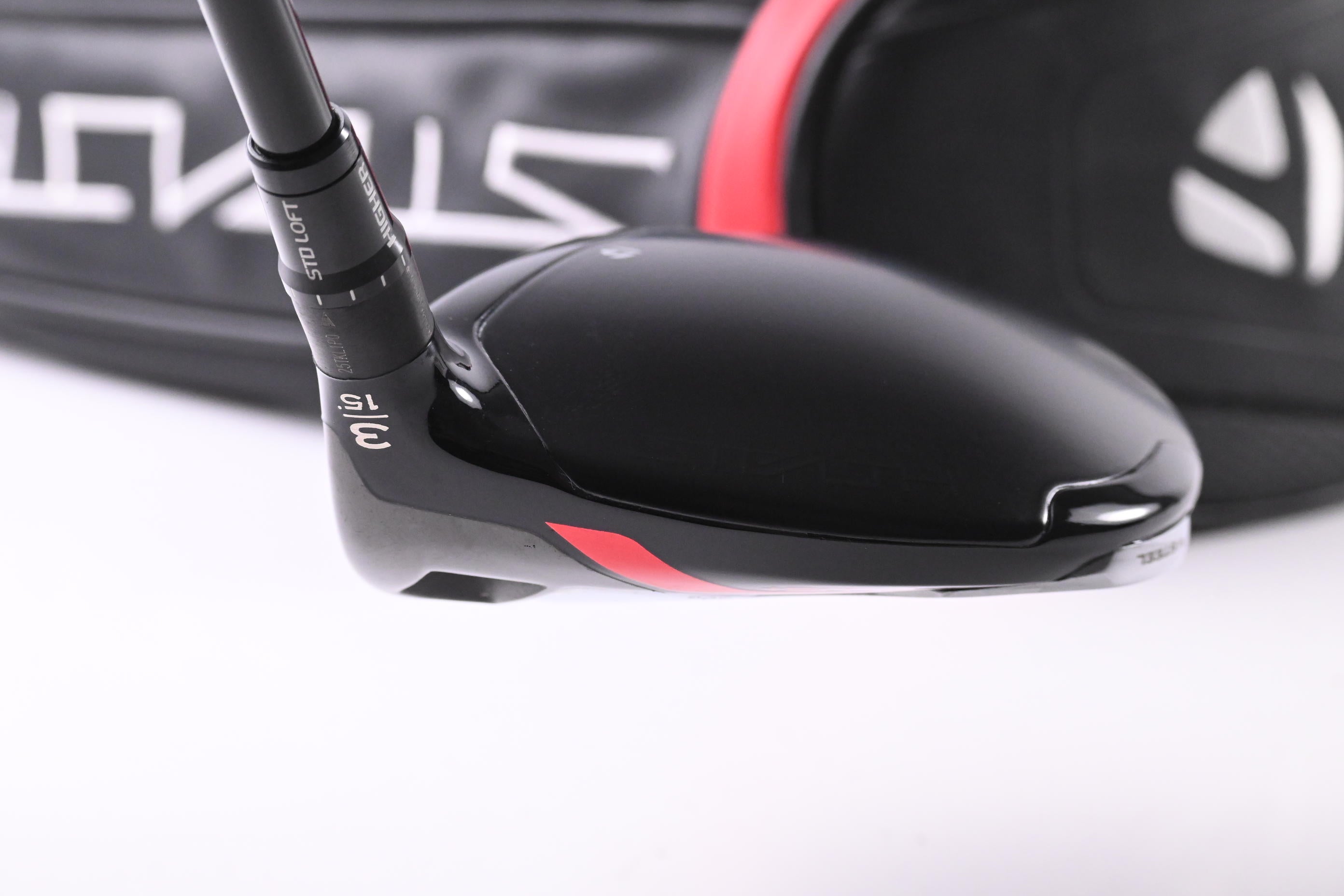 Taylormade Stealth Plus #3 Wood / 15 Degree / Stiff Flex HZRDUS Smoke RDX Red 75
