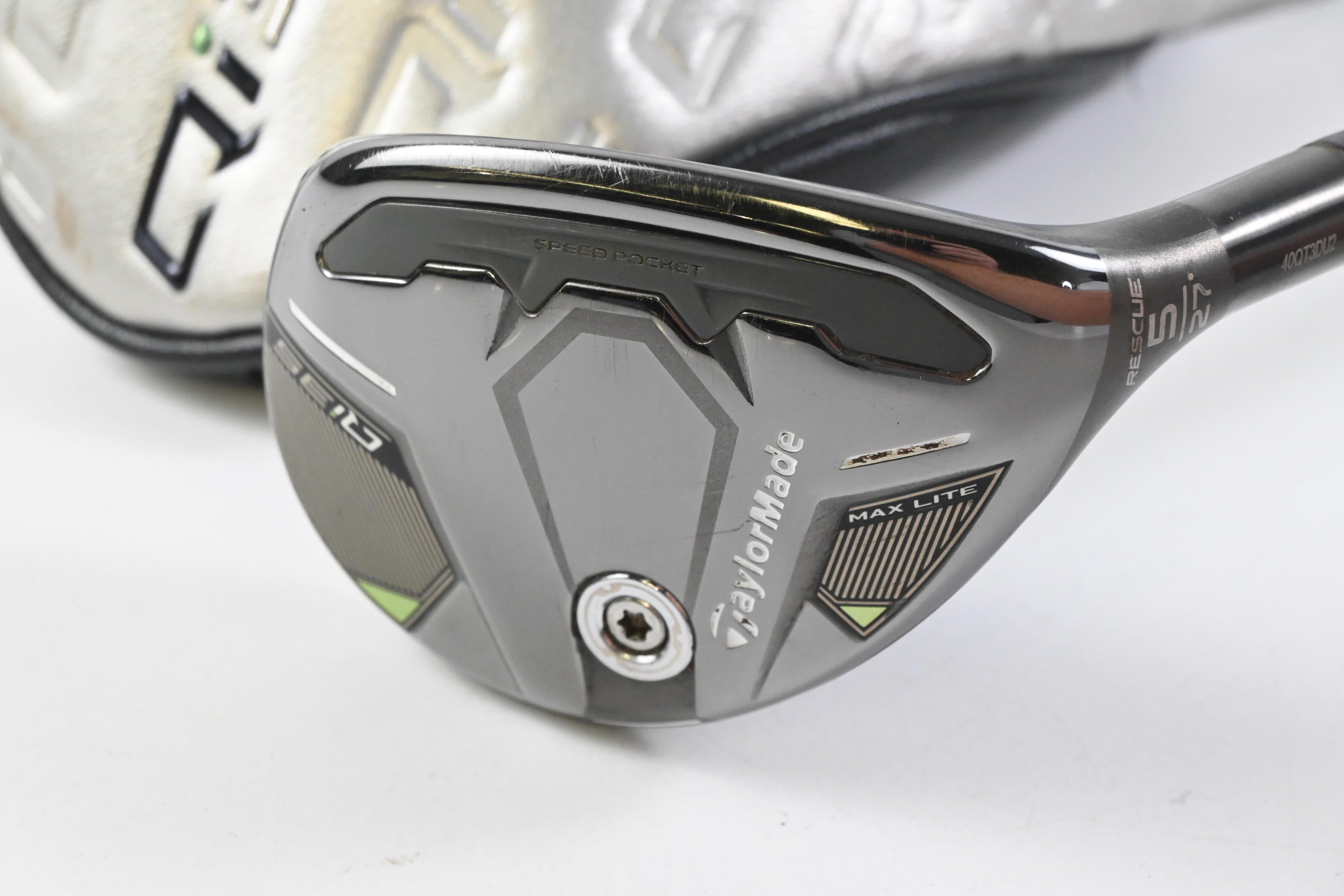 Taylormade Qi35 Max Lite #5 Hybrid / 27 Degree / Stiff Flex Kai'li Dark Waves 85