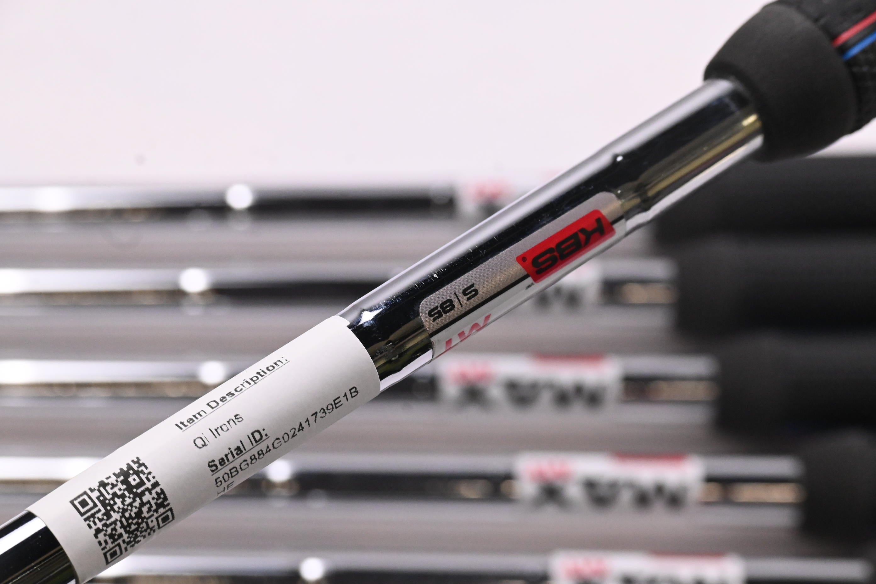 Taylormade Qi Irons / 5-PW+SW / Stiff Flex KBS MAX MT 85 Shafts