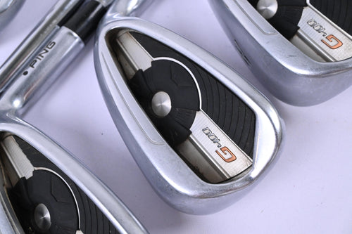 Ping G400 Irons / 4-PW / Black Dot / Regular Flex Ping AWT 2.0 Shafts
