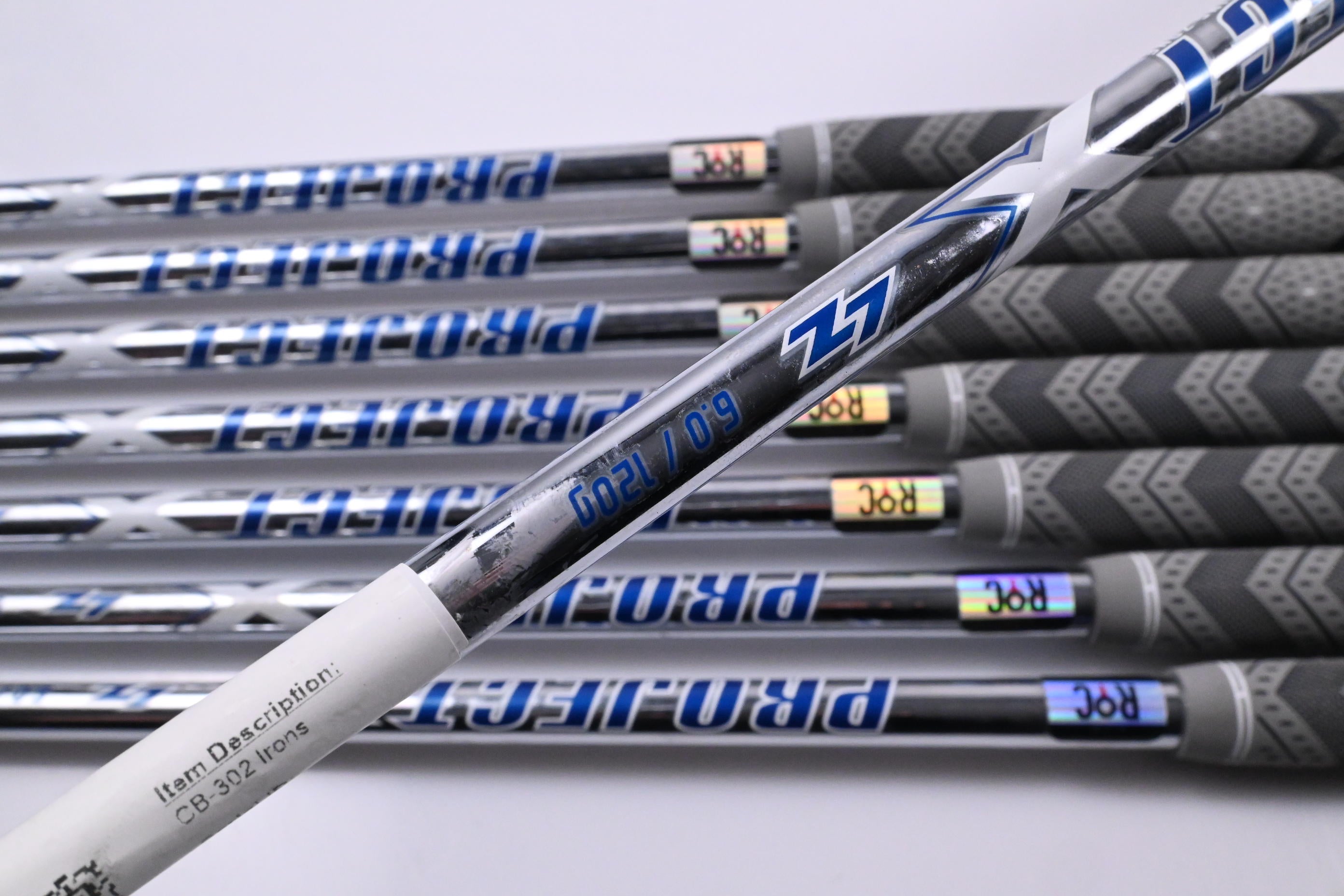 Miura CB-302 Irons / 4-PW+GW / Stiff Flex Project X LZ 120 Steel Shafts