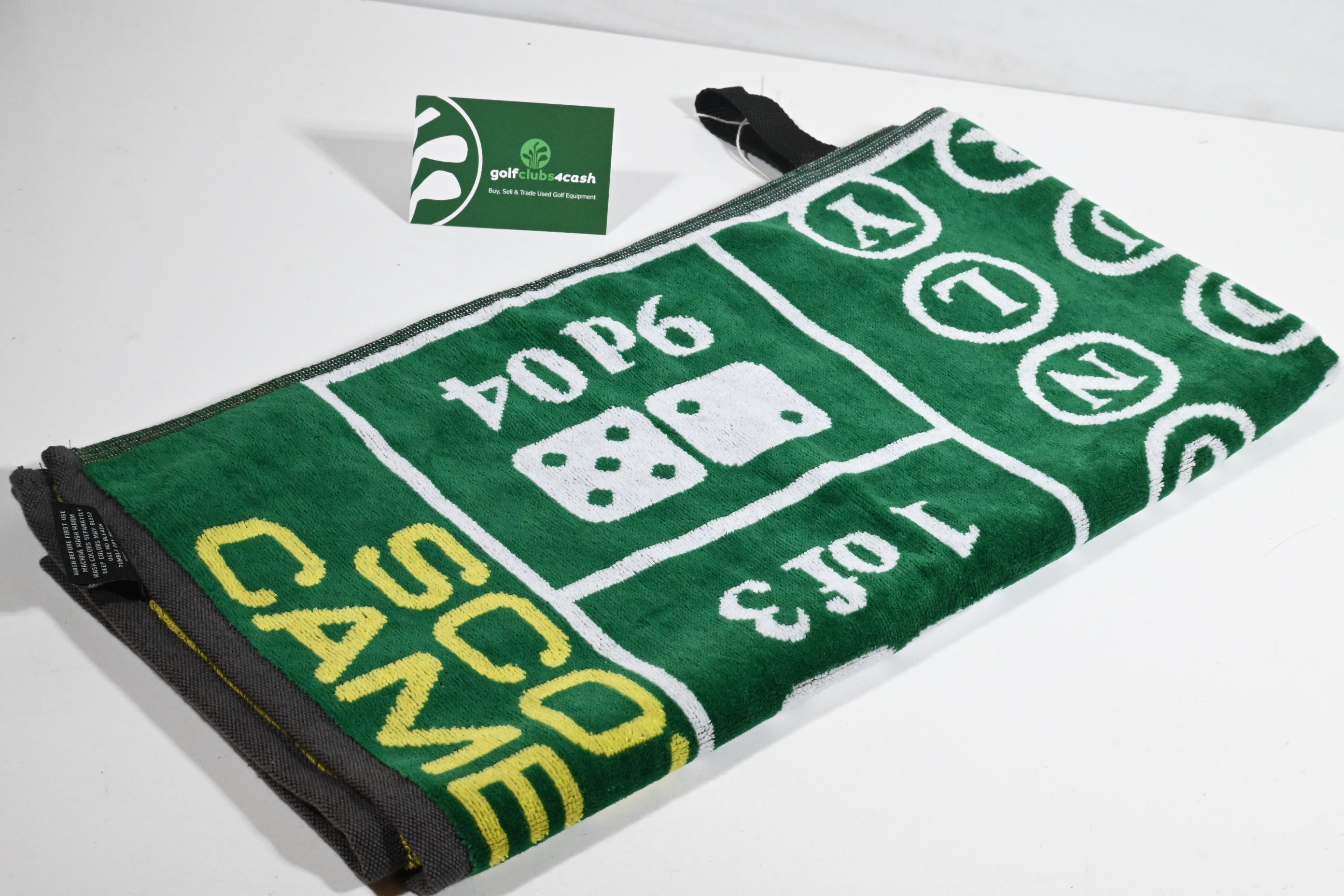 Scotty Cameron Gambler Towel / Green, Yellow, White