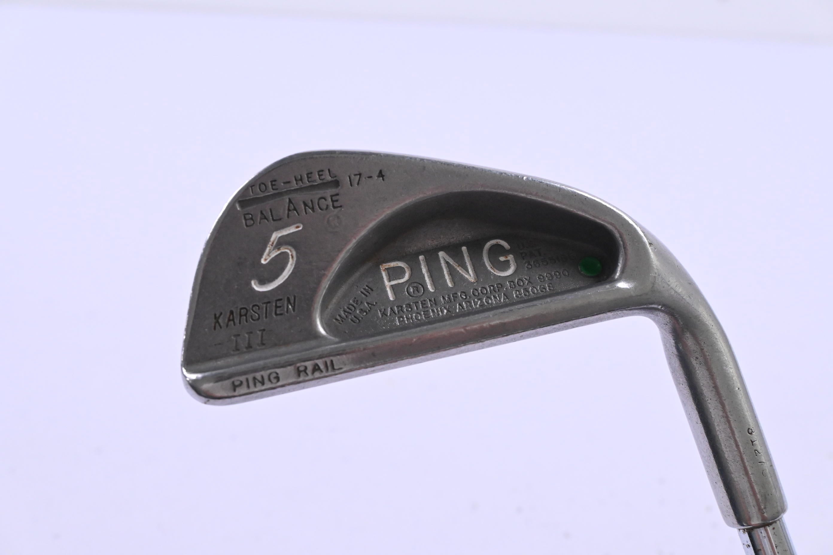 Ping Karsten III #5 Iron / 29.5 Degree / Green Dot / Stiff Flex Ping KT-M Shaft