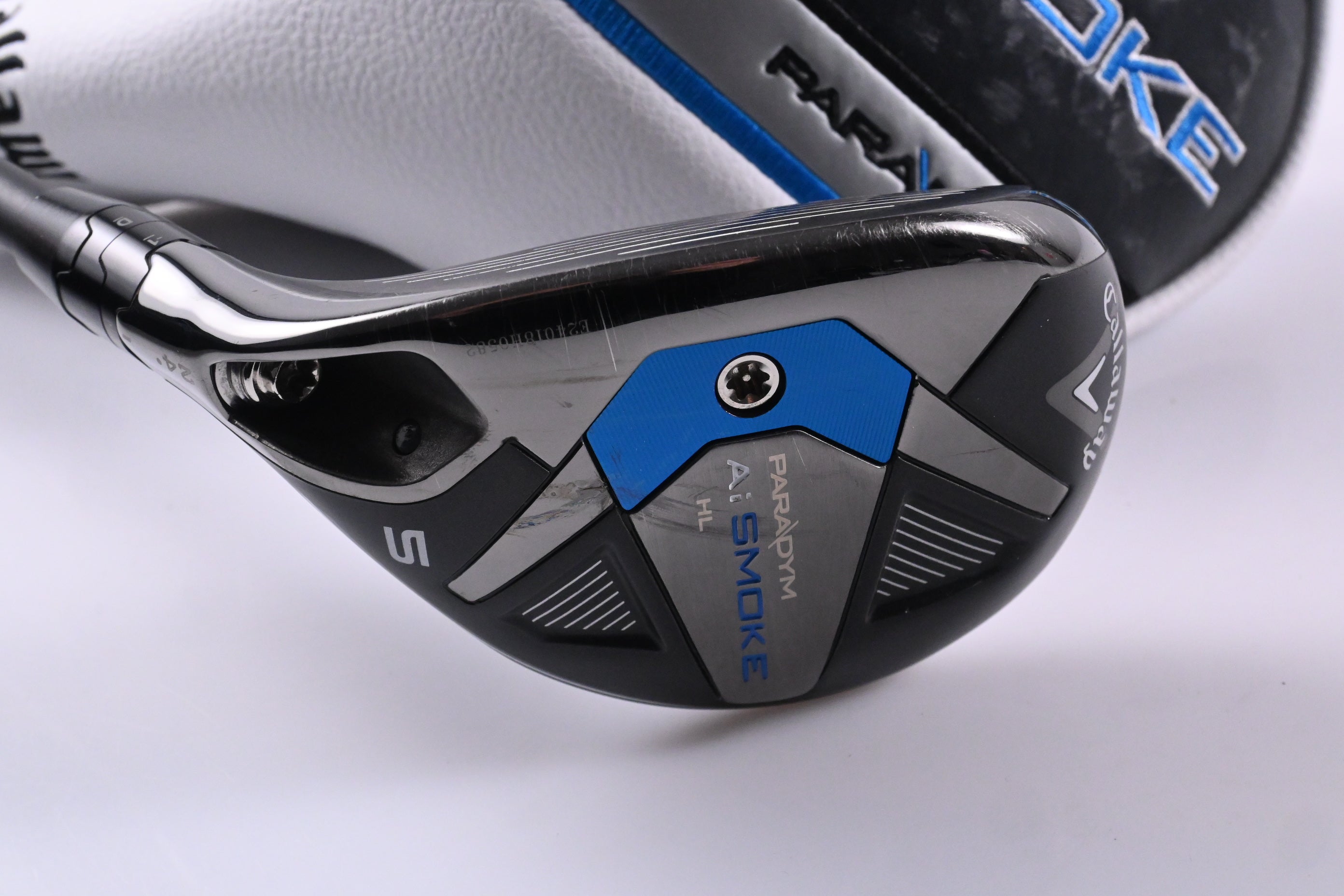 Left Hand Callaway Paradym Ai Smoke HL #5 Hybrid / 24 Degree / Regular Flex 60