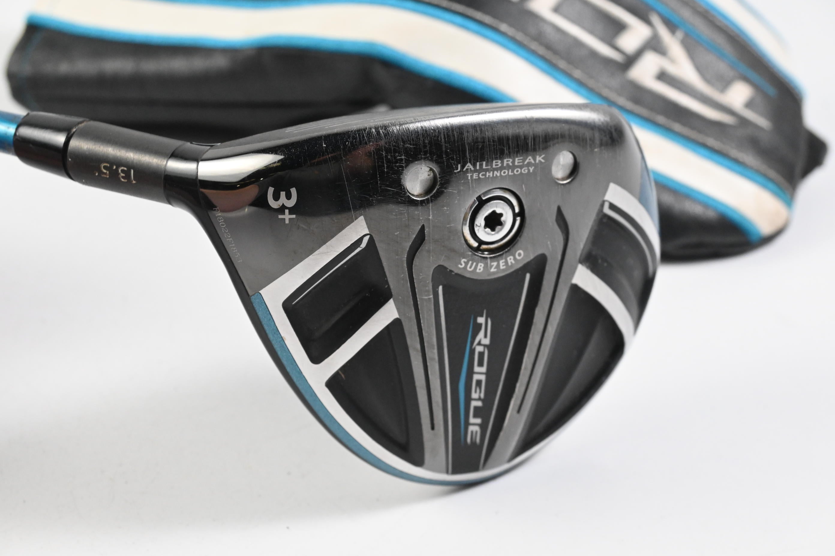 Left Hand Callaway Rogue Sub Zero #3+ Wood / 13.5 Degree / Stiff Flex EvenFlow