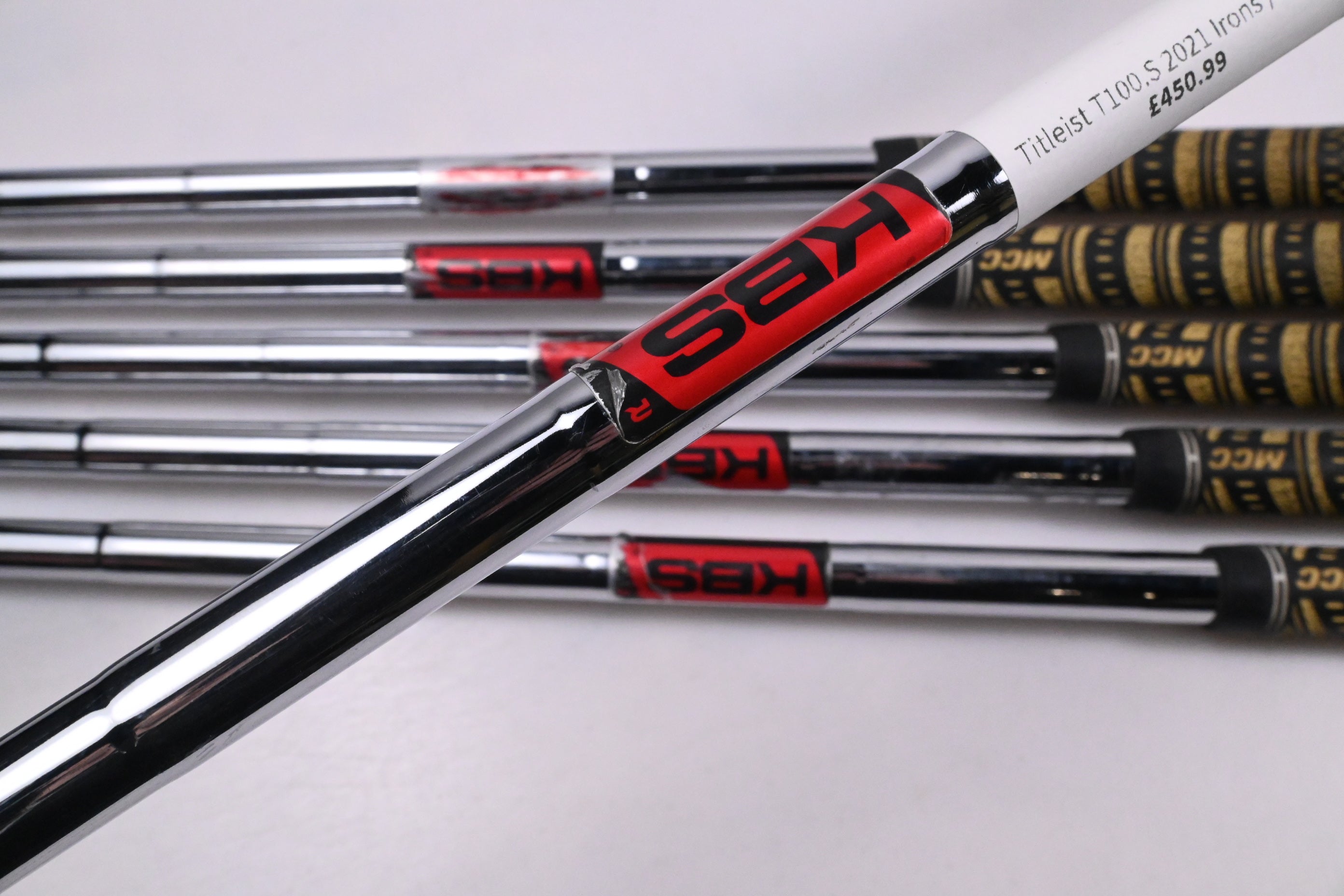Titleist T100.S 2021 Irons / 5-PW / Regular Flex KBS Tour Shafts