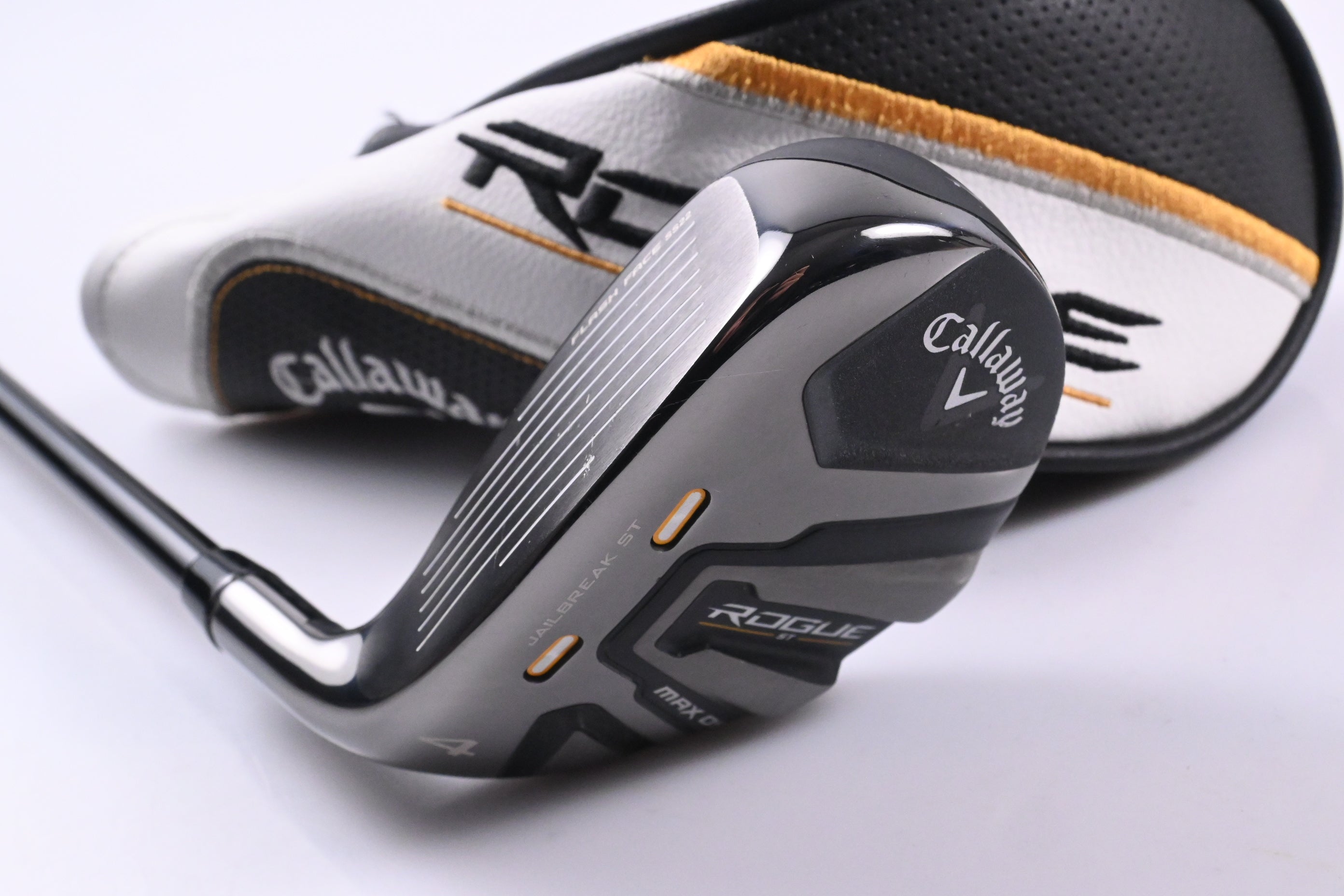 Left Hand Callaway Rogue ST Max OS #4 Hybrid / 21 Degree / Stiff Flex Tensei AV
