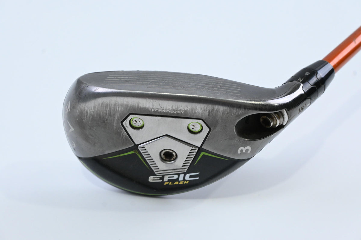 Callaway Epic Flash #3 Hybrid / 18 Degree / Stiff Flex Tour AD DI-85 Shaft