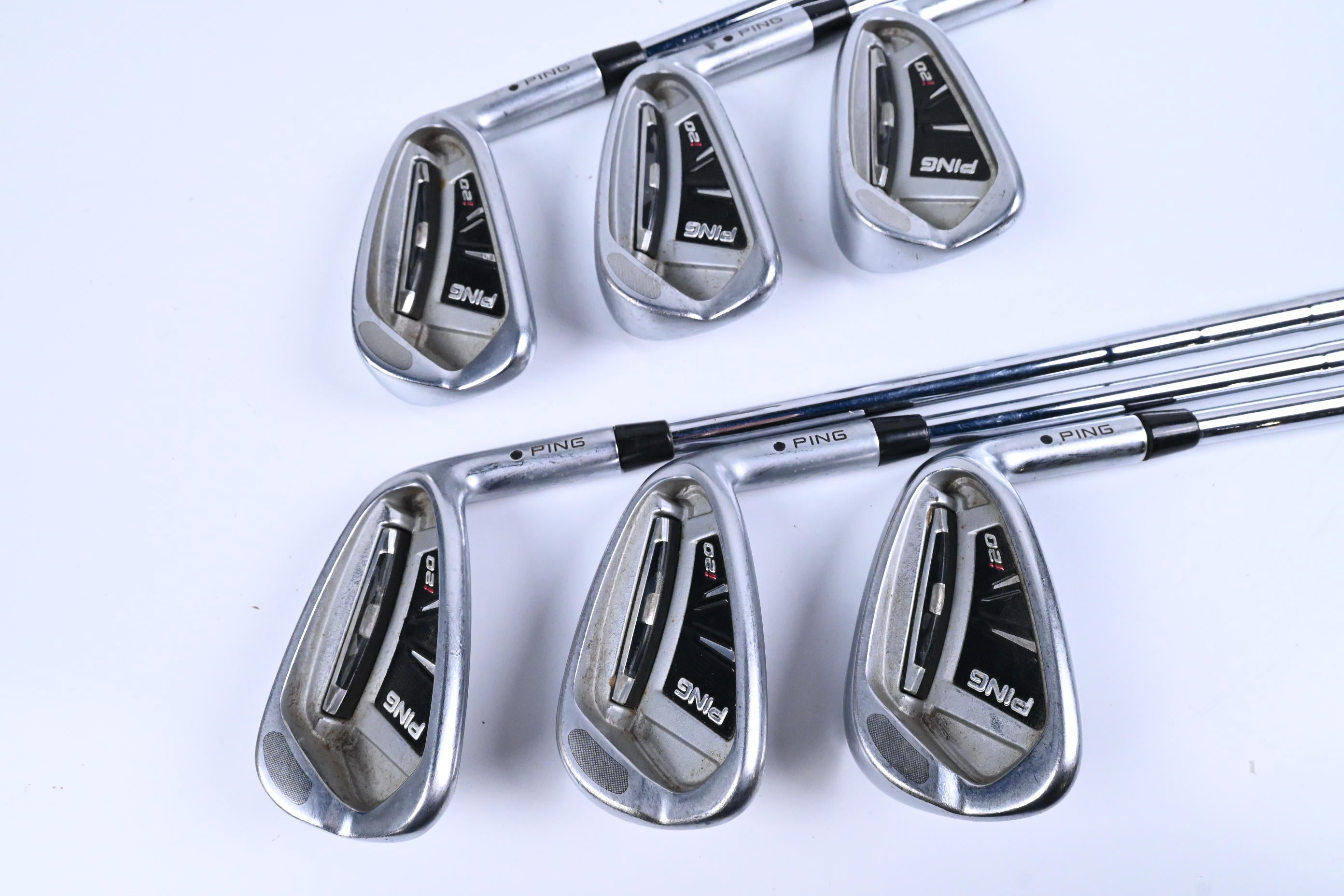 Ping i20 Irons / 5-PW / Black Dot / Stiff Flex Ping CFS Steel Shafts