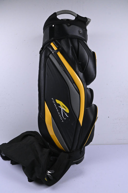 Powakaddy Cart Bag / 14-Way Divider / Black & Yellow