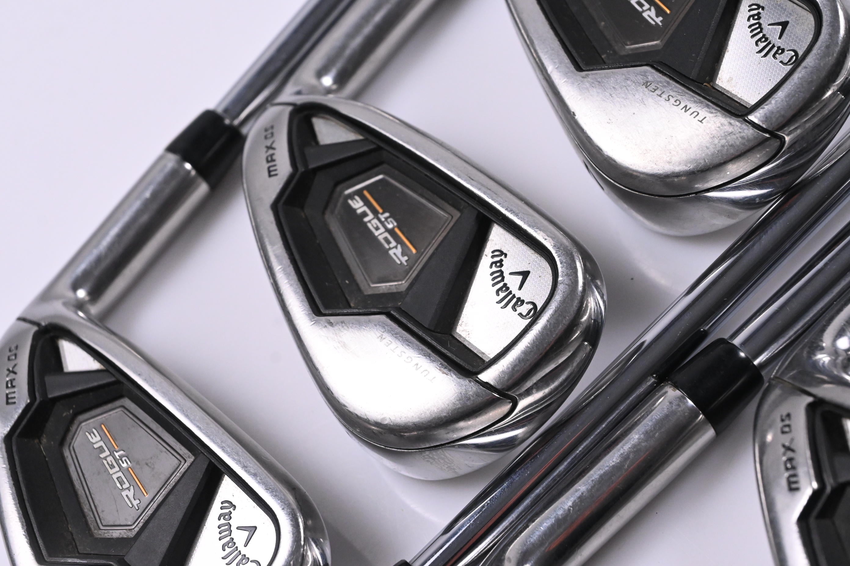 Callaway Rogue ST Max OS Irons / 5-PW+SW / Regular Flex Elevate MPH 85 Shafts