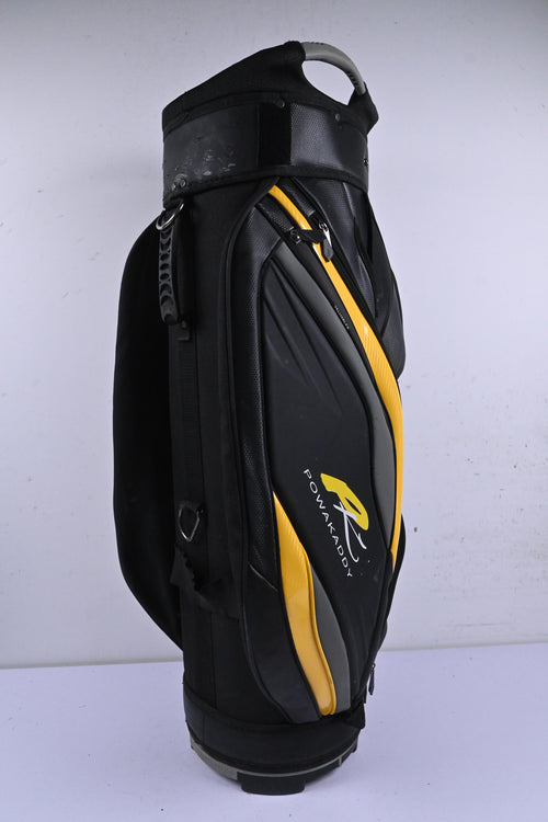 Powakaddy Cart Bag / 14-Way Divider / Black & Yellow