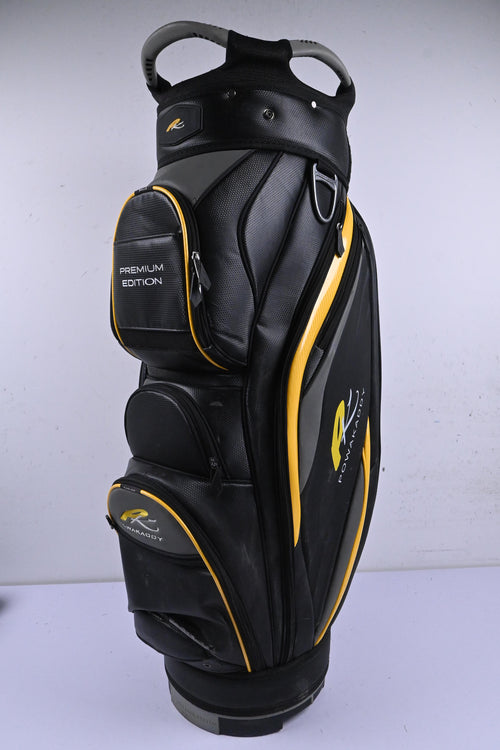 Powakaddy Cart Bag / 14-Way Divider / Black & Yellow