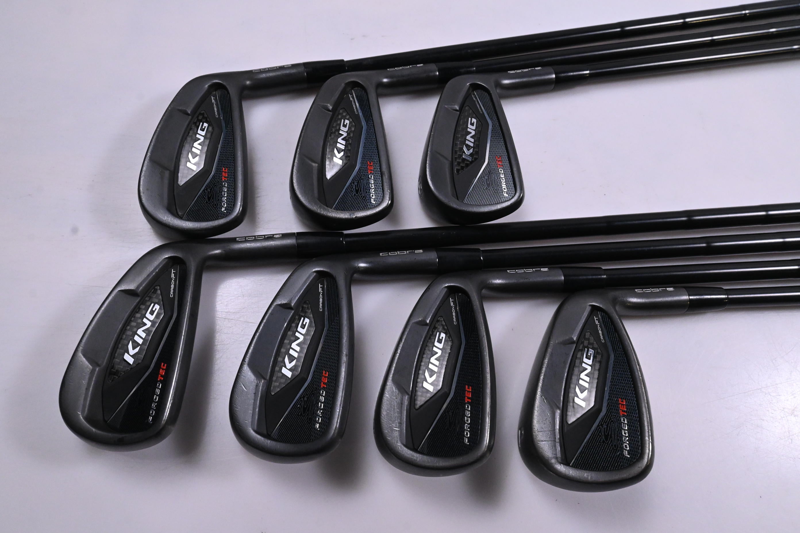 Cobra King Forged Tec Black Irons / 4-PW / X-Flex AMT Tour White X100 Shafts