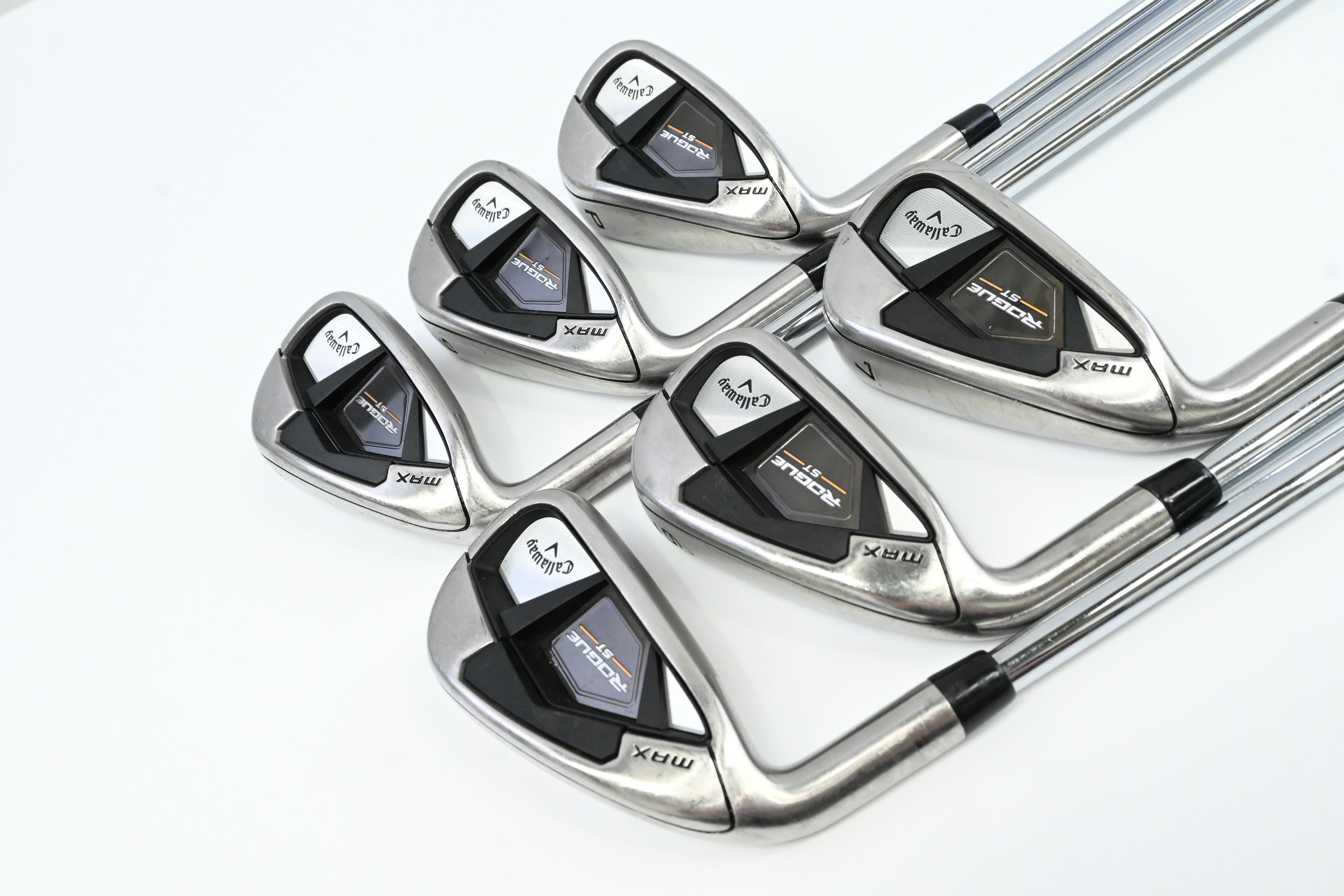 Left Hand Callaway Rogue ST Max Irons / 5-PW / Regular Flex Steel Shaft