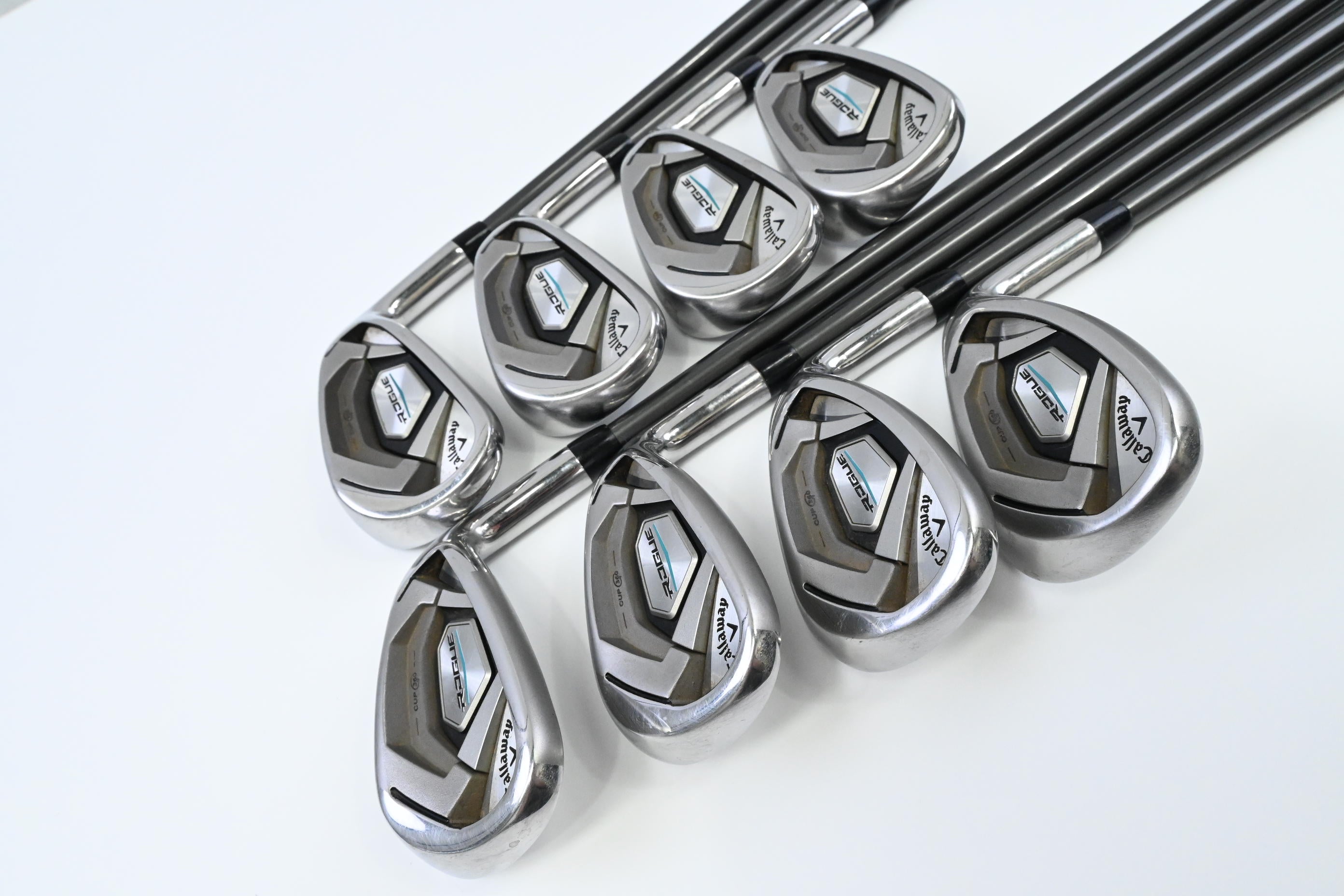 Callaway Rogue Irons / 5-PW+AW+SW / Senior Flex Aldila Synergy 60 Shafts