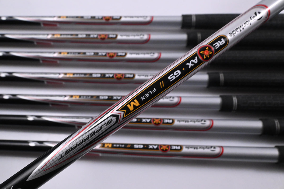 Left Hand Taylormade Burner Irons / 4-PW+SW / Regular Flex Reax 65 Shaft