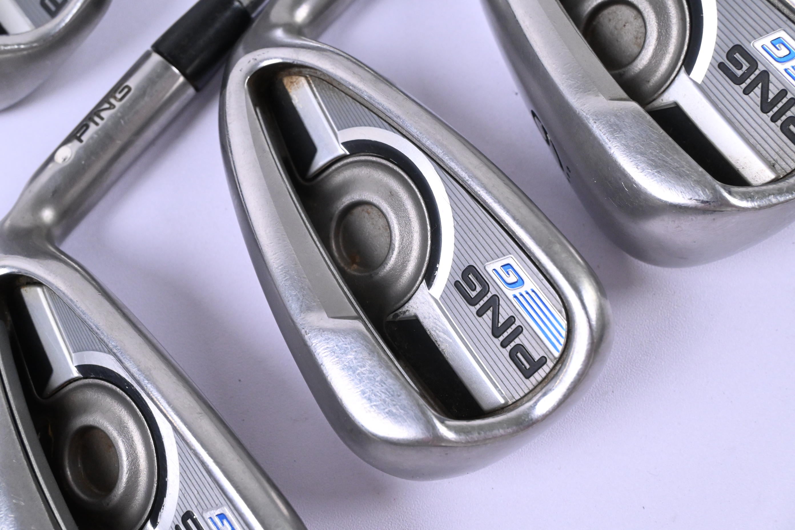 Ping G Series Irons / 4-PW / White Dot / Regular Flex Ping AWT 2.0 Shafts