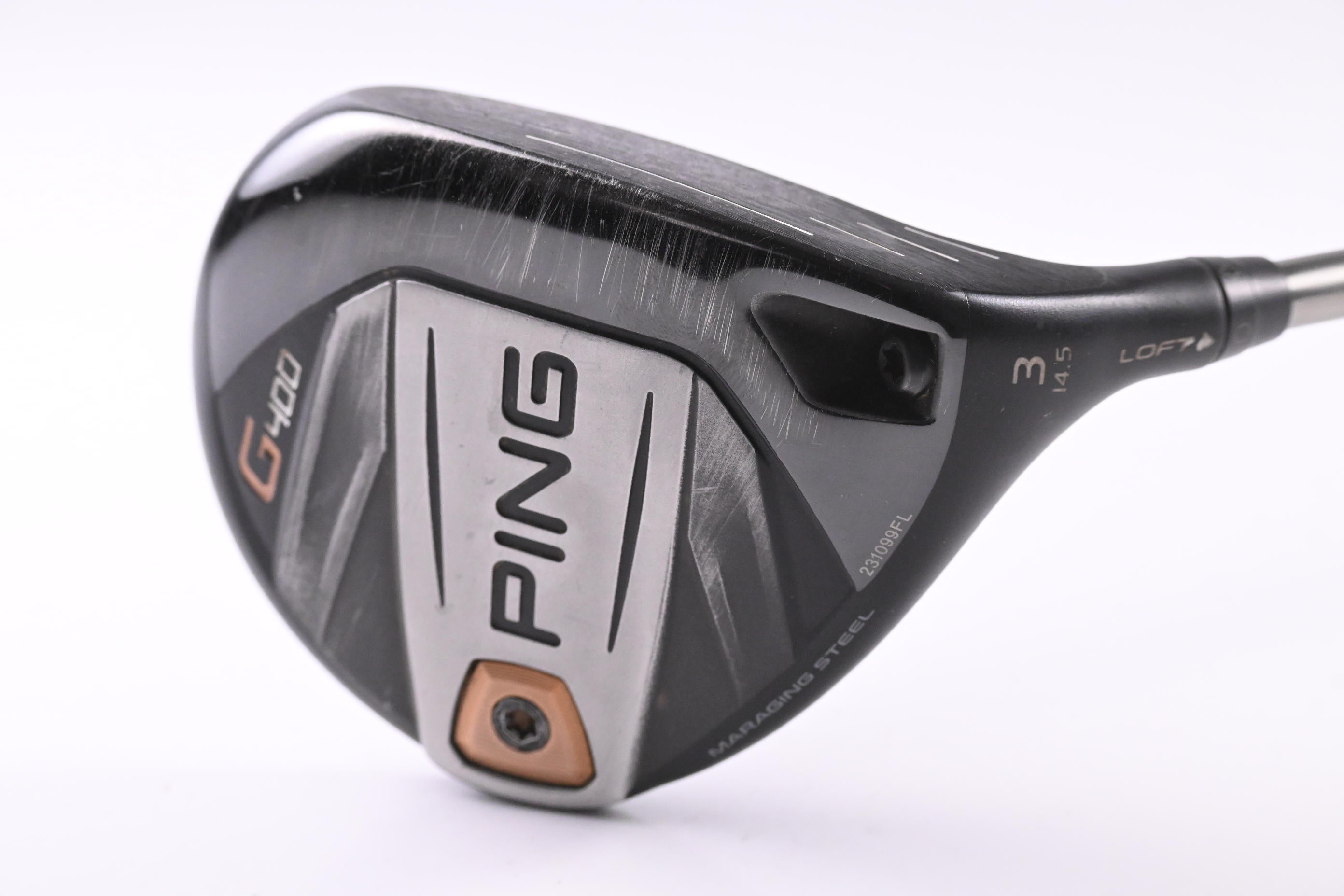 Ping G400 #3 Wood / 14.5 Degree / Regular Flex Ping Tour 75 Shaft