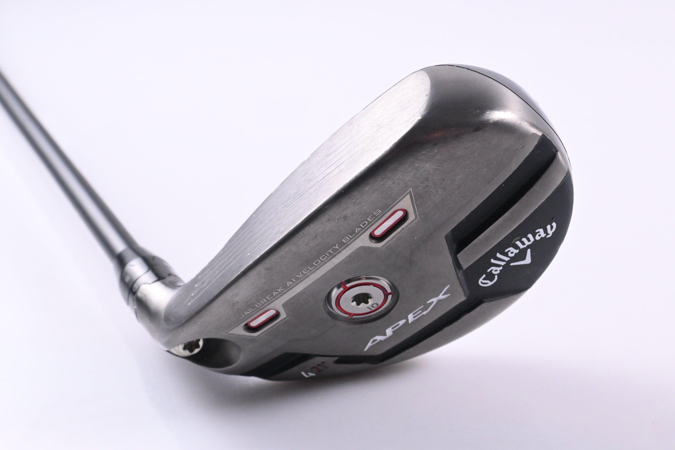 Left Hand Callaway Apex UW #4 Hybrid / 21 Degree / Senior Flex Cypher 50 Shaft