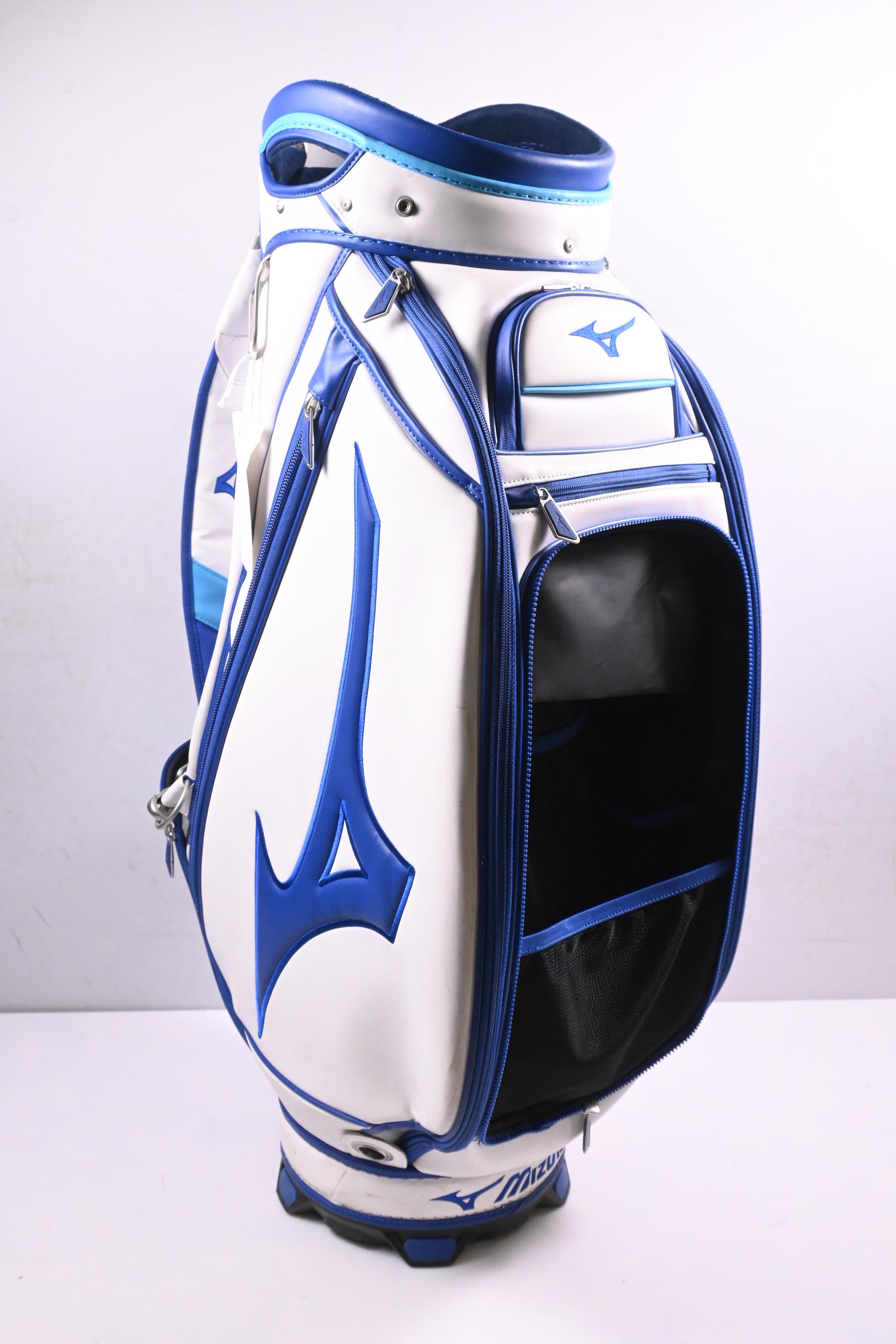 Mizuno 2024 Tour Staff Bag / 6-Way Divider / White & Blue