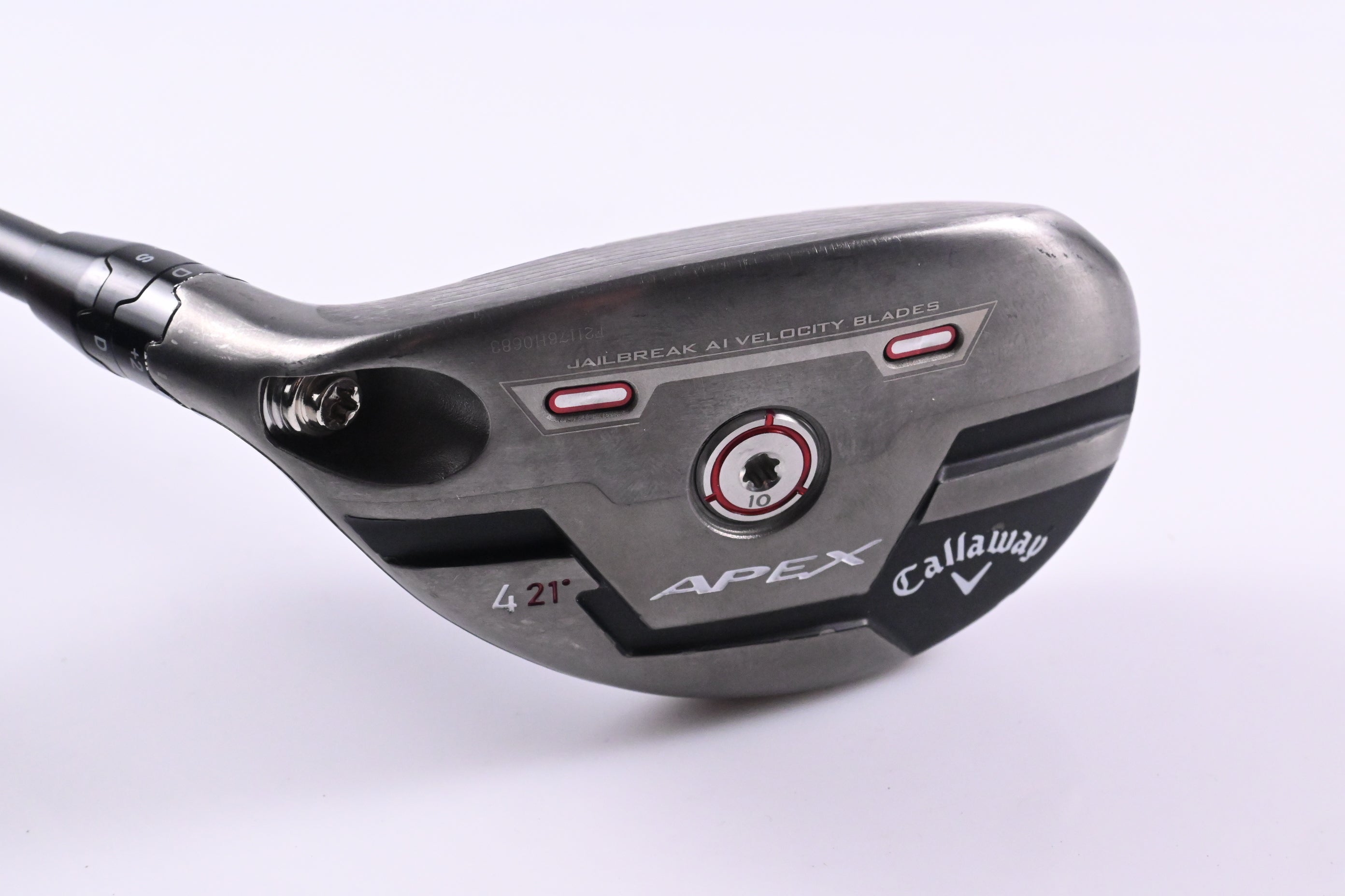 Left Hand Callaway Apex UW #4 Hybrid / 21 Degree / Senior Flex Cypher 50 Shaft