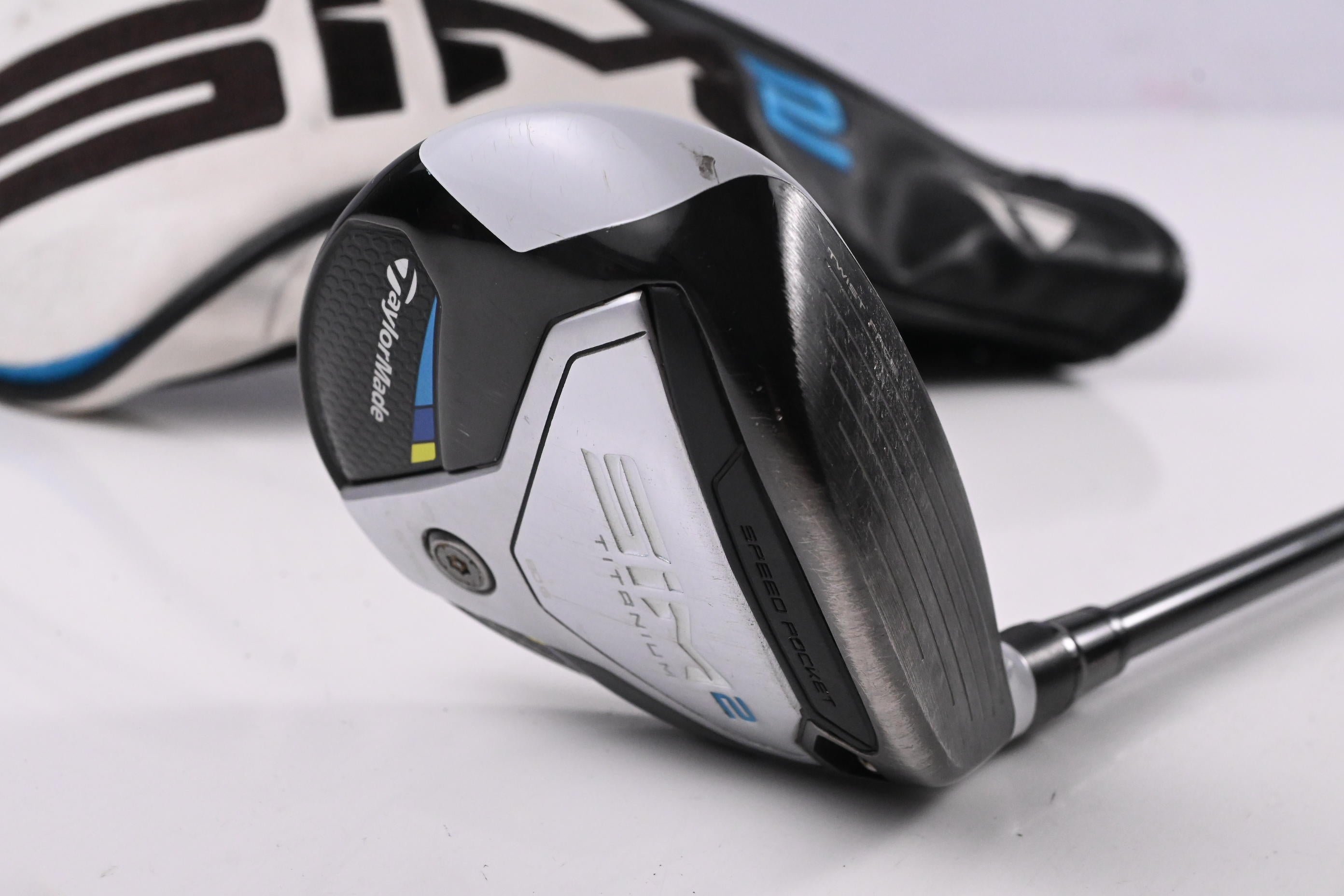 Taylormade SIM2 Ti #3 Wood / 13.5 Degree / Stiff Flex HZRDUS RDX Smoke Blue 70