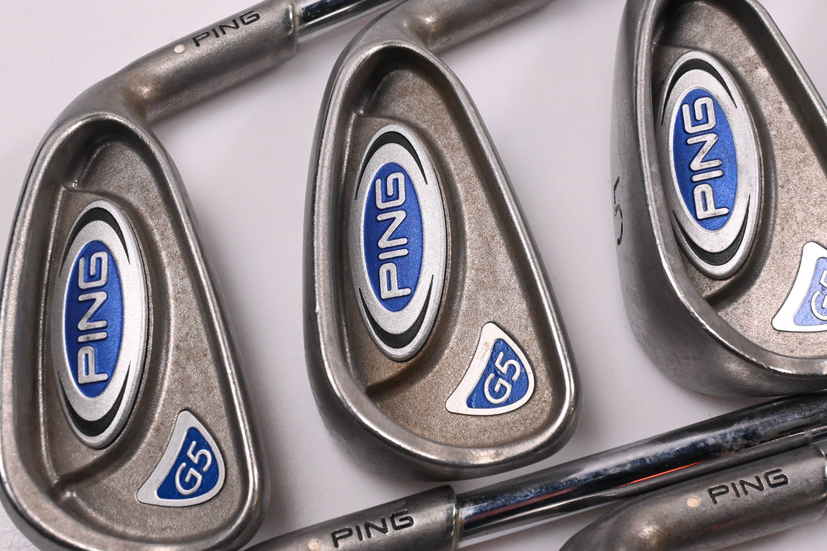 Ping G5 Irons / 3-PW / White Dot / Regular Flex Ping Shafts
