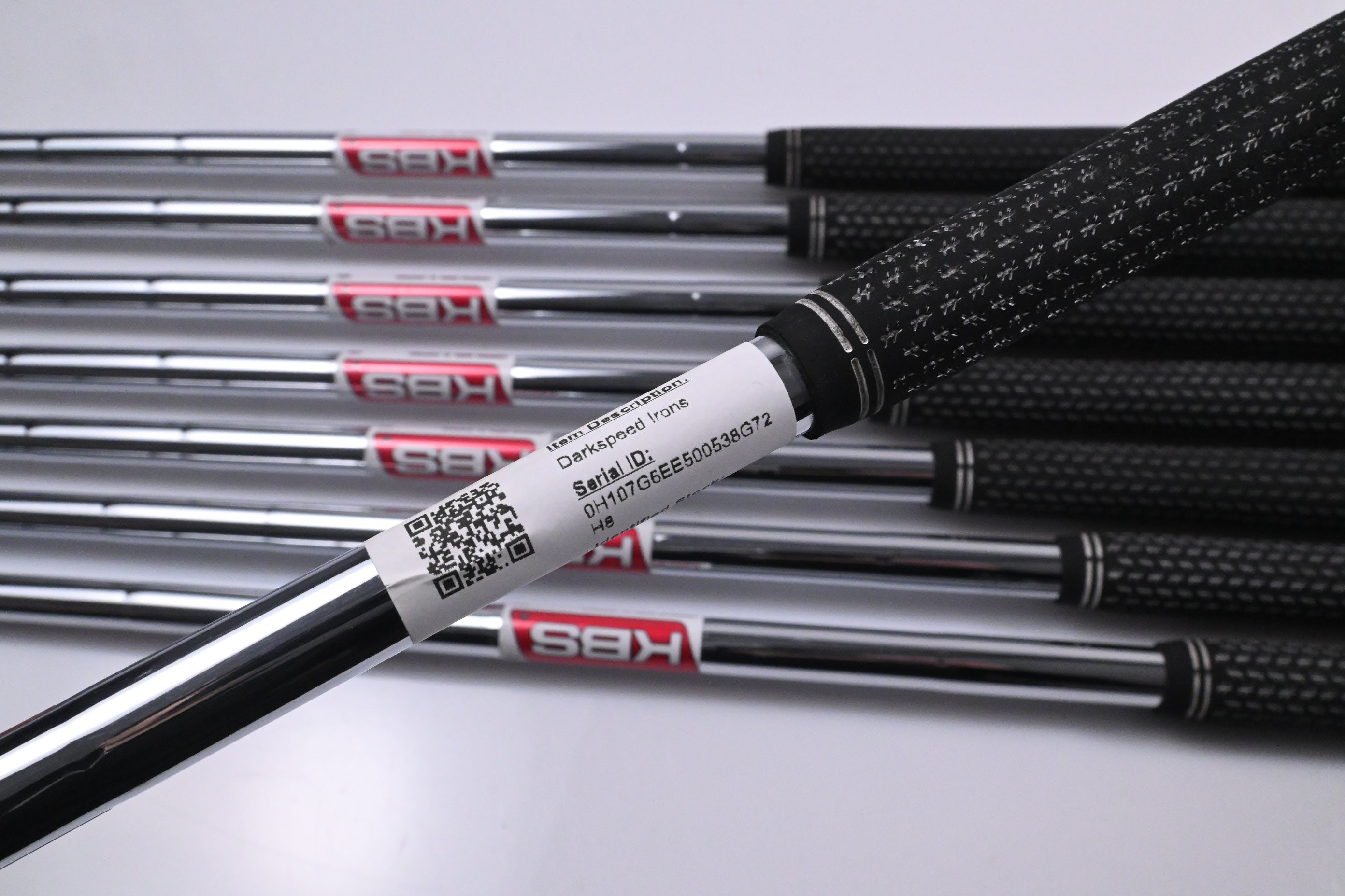 Cobra Darkspeed Irons / 4-PW+GW / Stiff Flex KBS Tour Lite Shafts