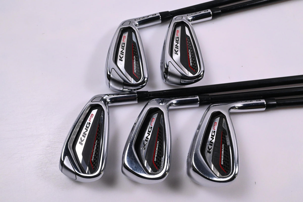 Cobra King F9 Irons / 5-9i / Regular Flex Fujikura Atmos 6 Shafts