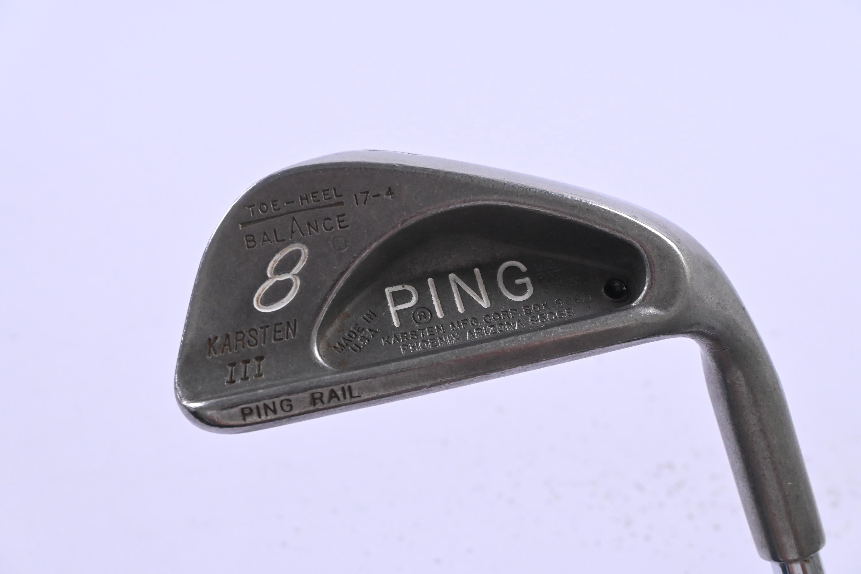 Ping Karsten III #8 Iron / Black Dot / Stiff Flex Ping ZZ Lite Shaft