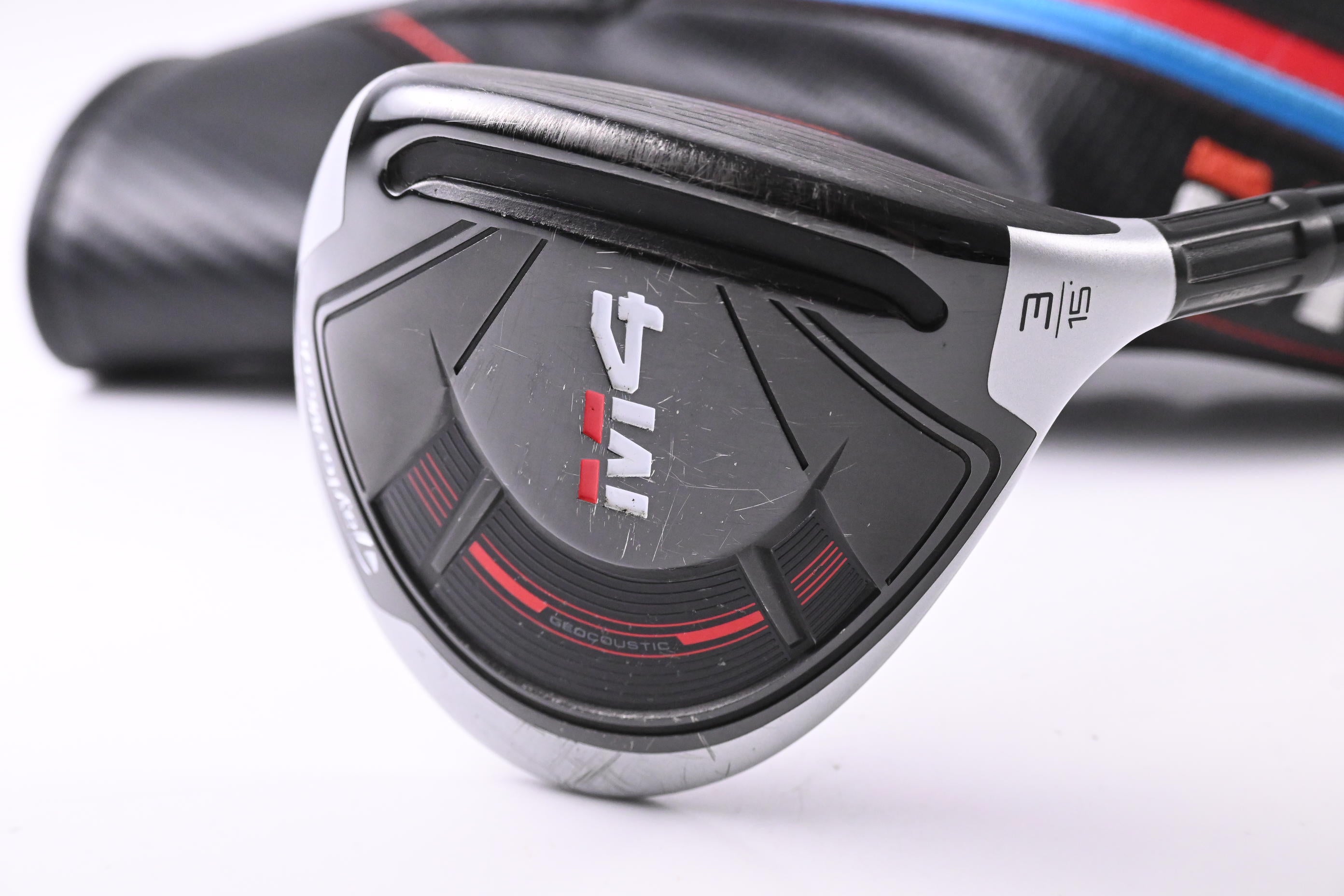 Taylormade M4 #3 Wood / 15 Degree / Stiff Flex Fujikura Atmos Red 6 Shaft